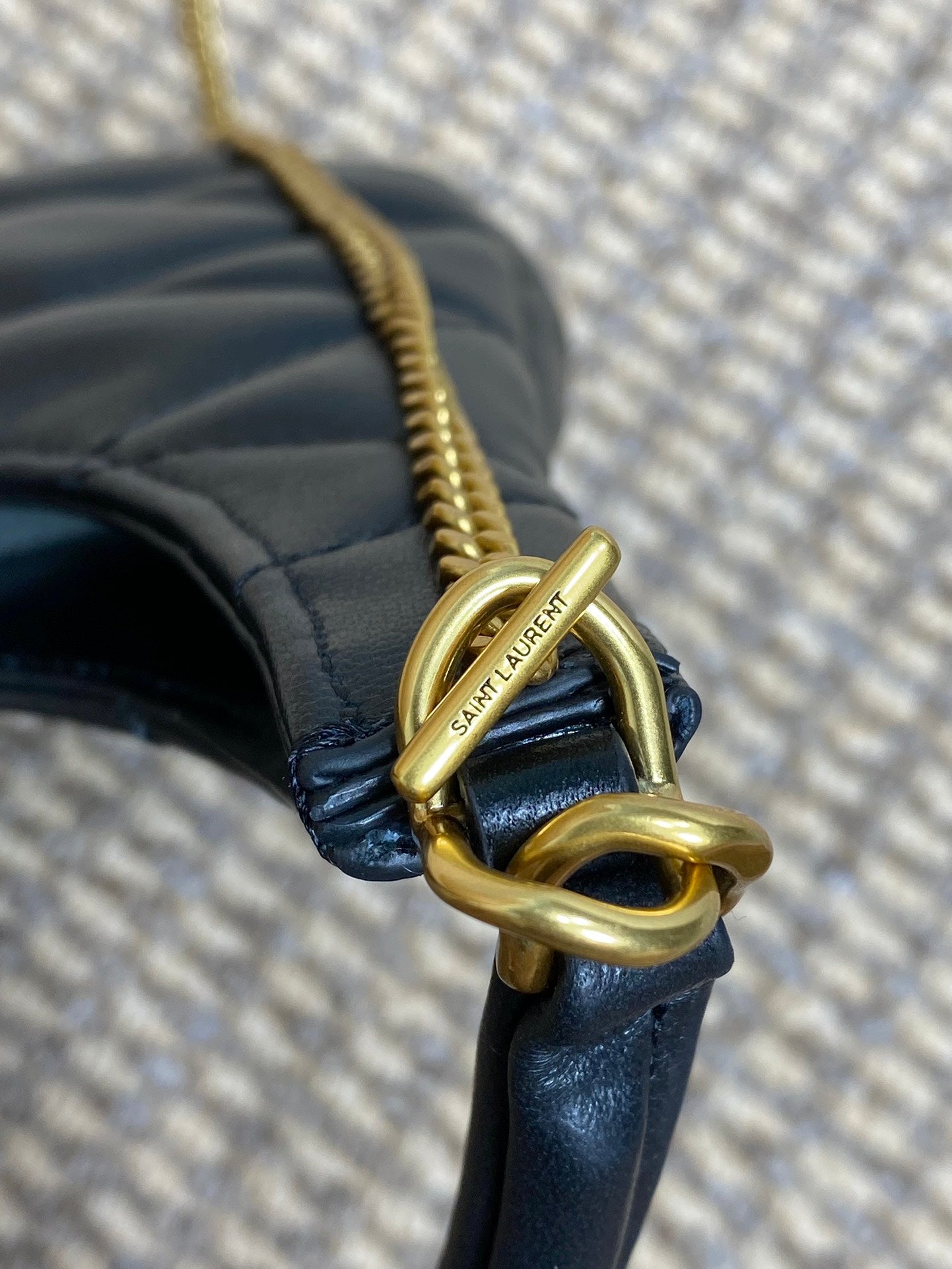 SADE HOBO 21 IN BLACK LAMBSKIN GOLD HARDWARE mysite