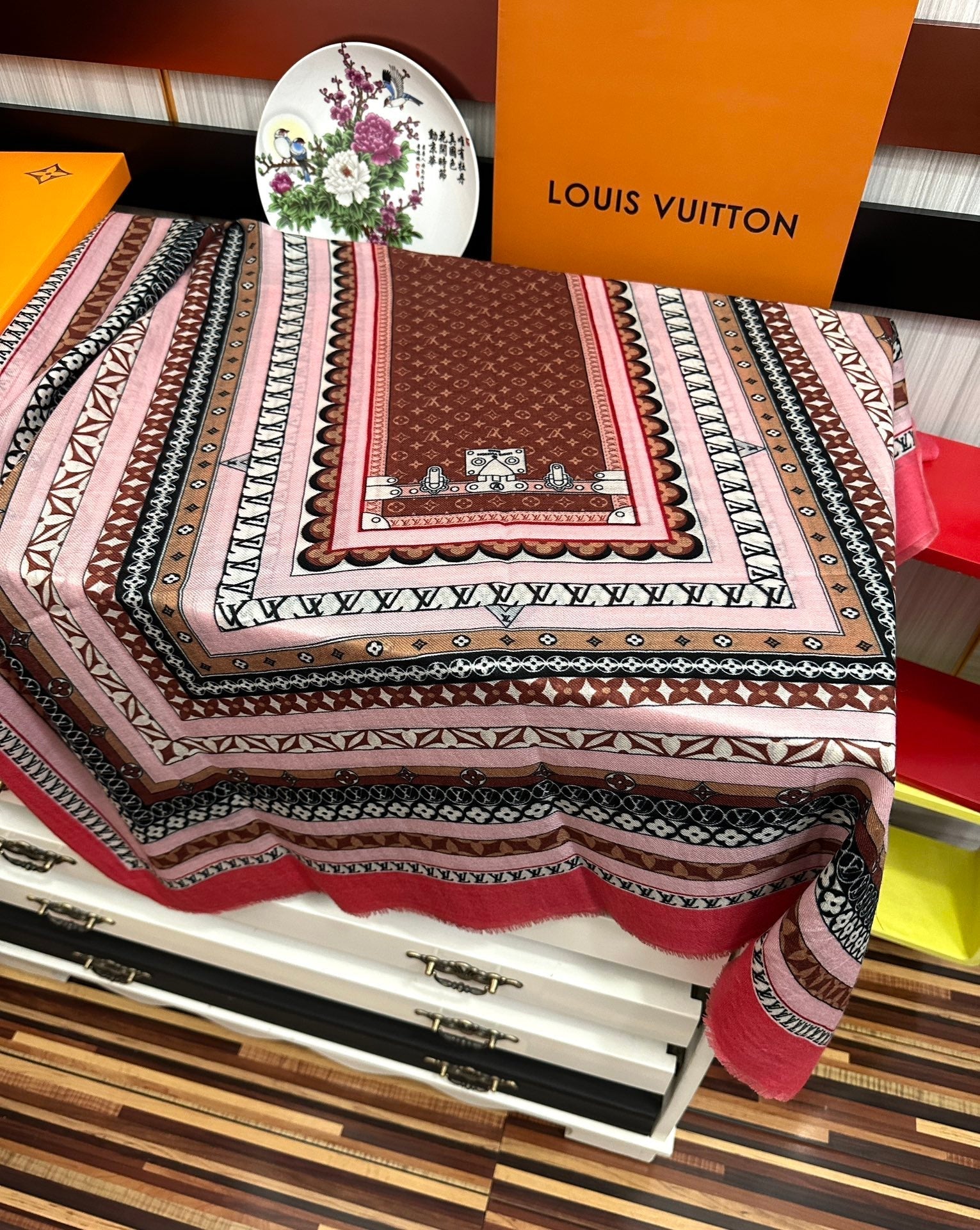 SCARF 200 CM IN COLORFUL CASHMERE 394890 mysite