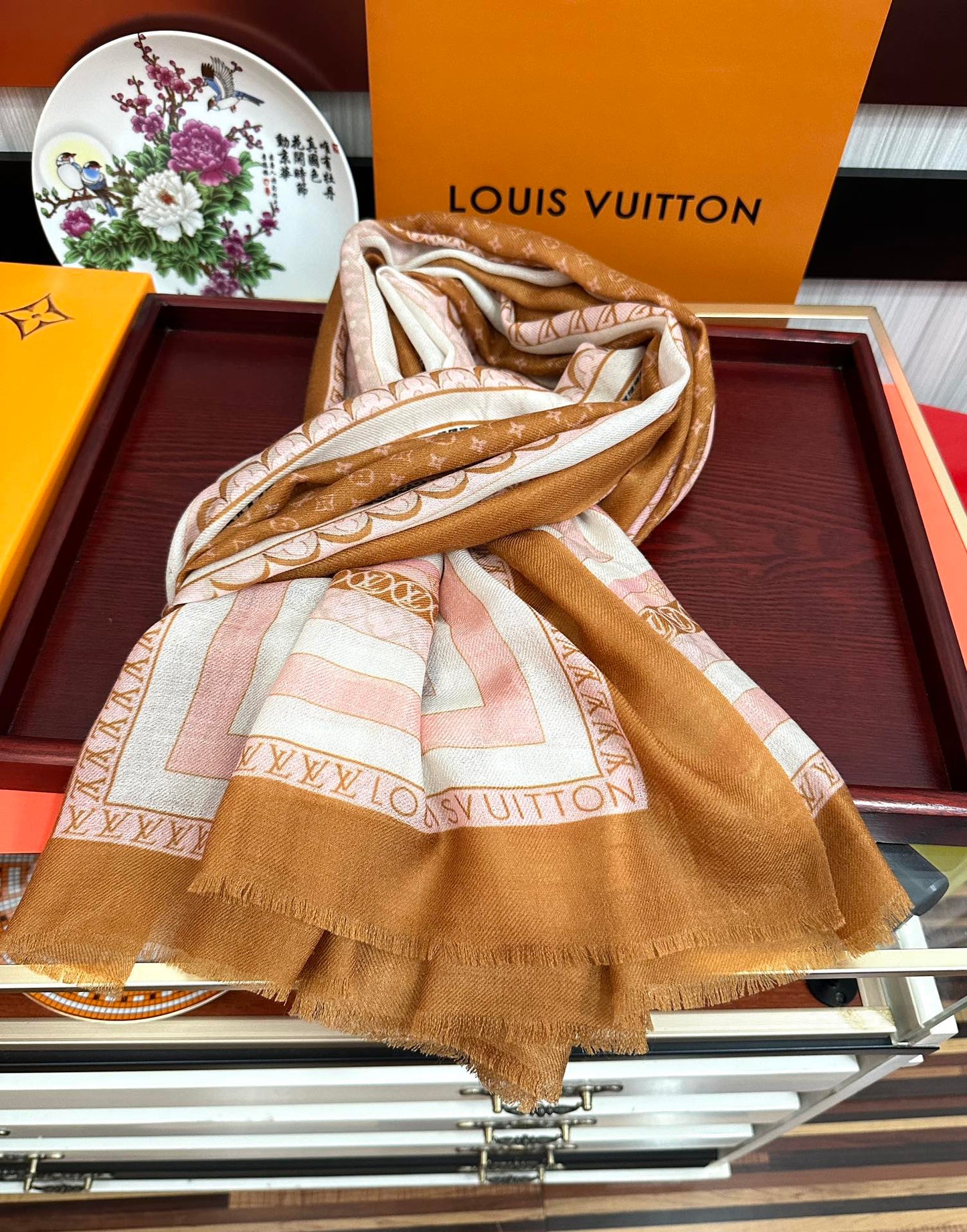 SCARF 200 CM IN COLORFUL CASHMERE 394891 mysite