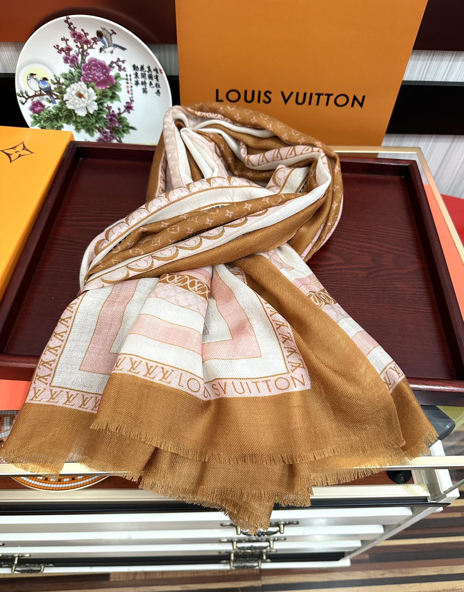 SCARF 200 CM IN COLORFUL CASHMERE 394891 mysite