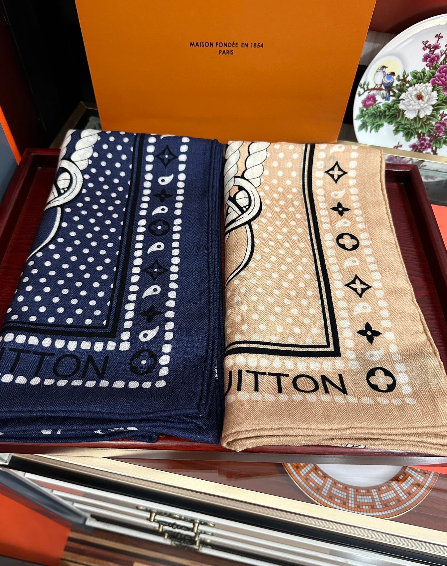 SAILOR BANDANA SQUARE IN MARINE BLUE SILK SCARF 140 CM mysite