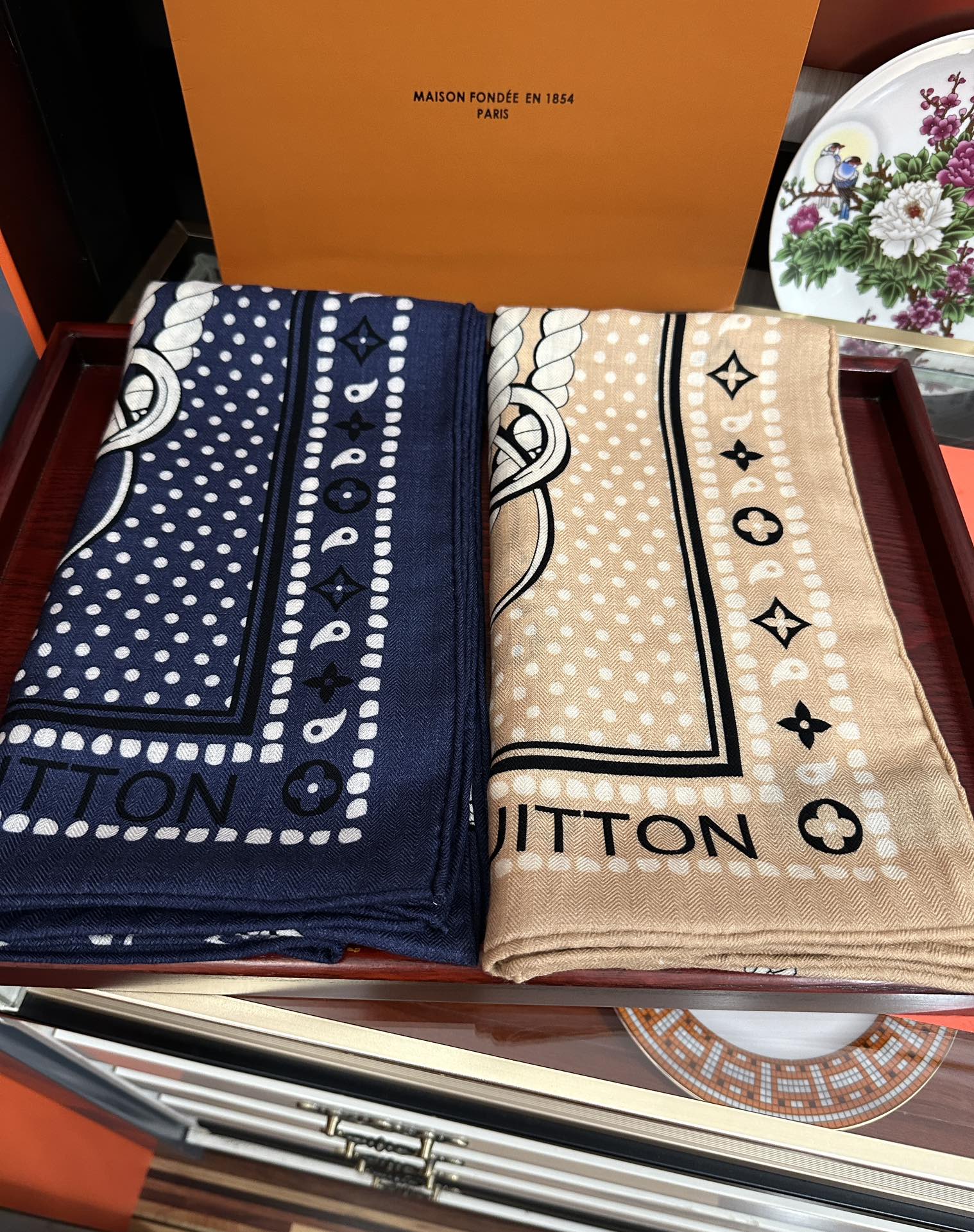 SAILOR BANDANA SQUARE IN MARINE BLUE SILK SCARF 140 CM mysite