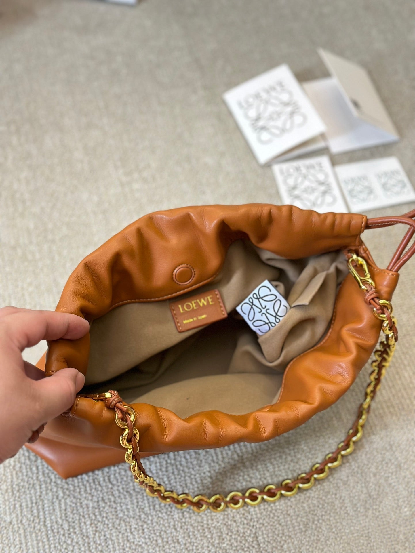 LOE SMALL 23 FLAMENCO PURSE IN WARM DESERT NAPPA LAMBSKIN mysite