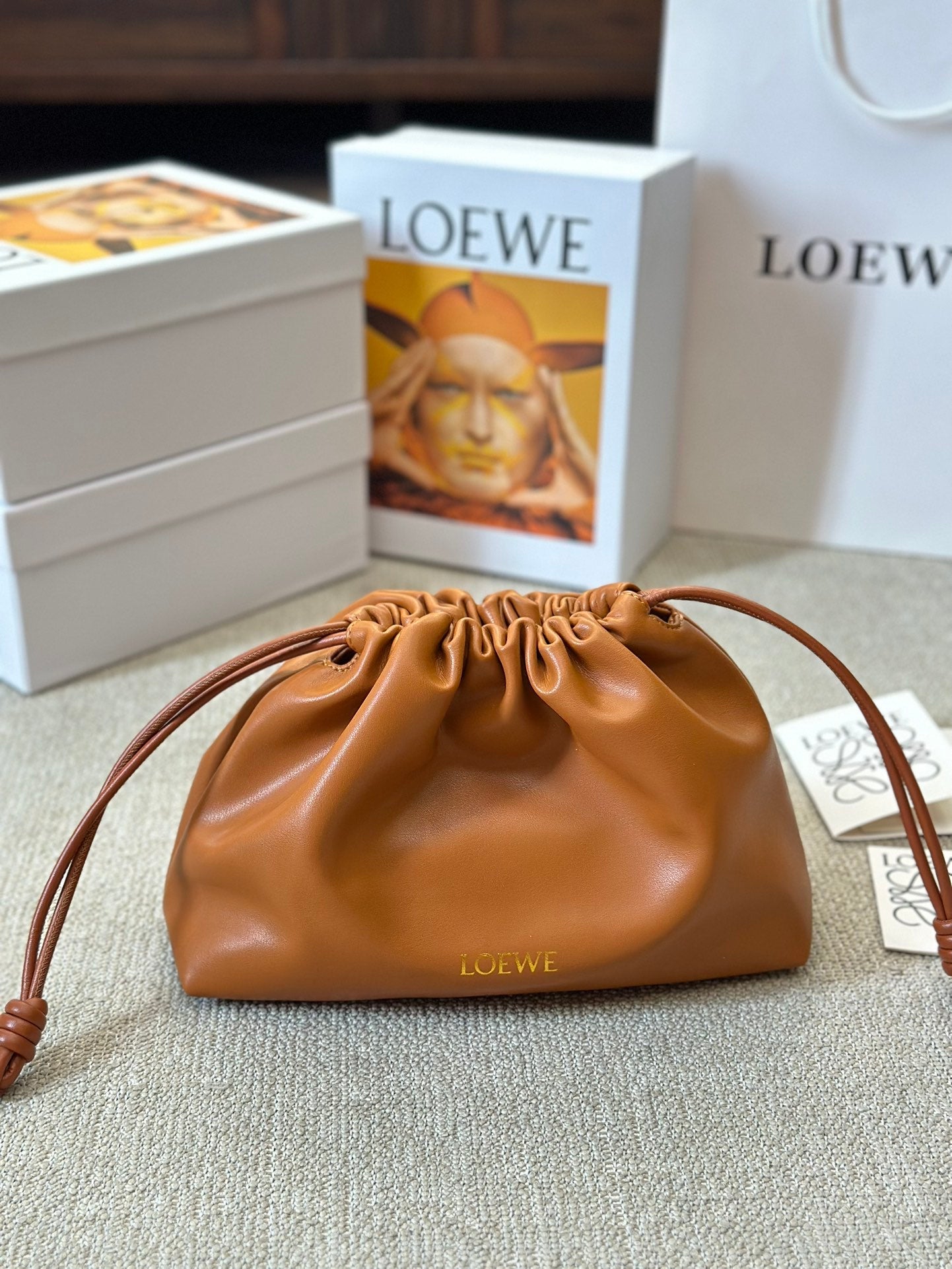 LOE SMALL 23 FLAMENCO PURSE IN WARM DESERT NAPPA LAMBSKIN mysite