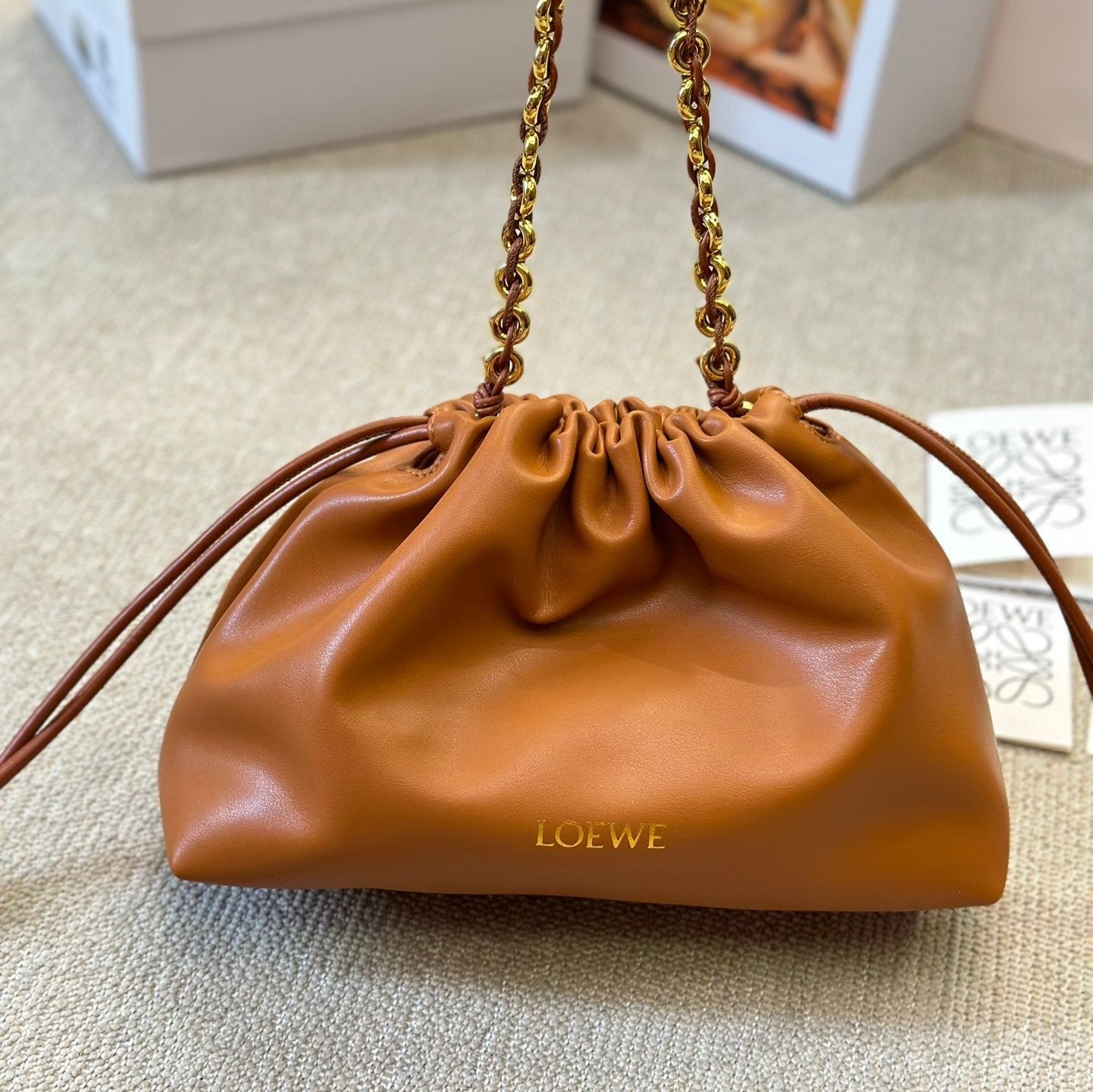 LOE SMALL 23 FLAMENCO PURSE IN WARM DESERT NAPPA LAMBSKIN mysite