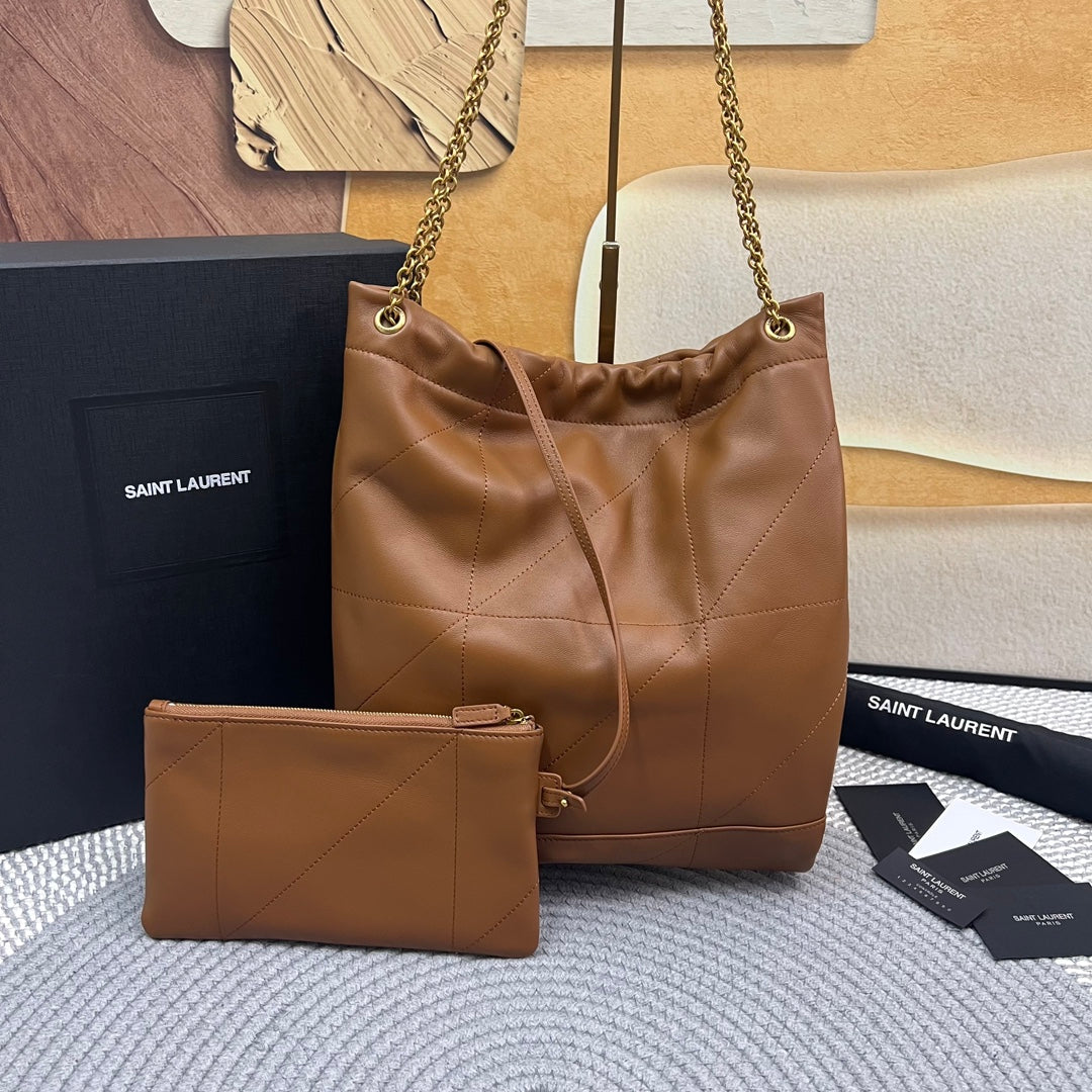 JAMIE POCHON 33 IN BRONZE BROWN LAMBSKIN GOLD HARDWARE mysite