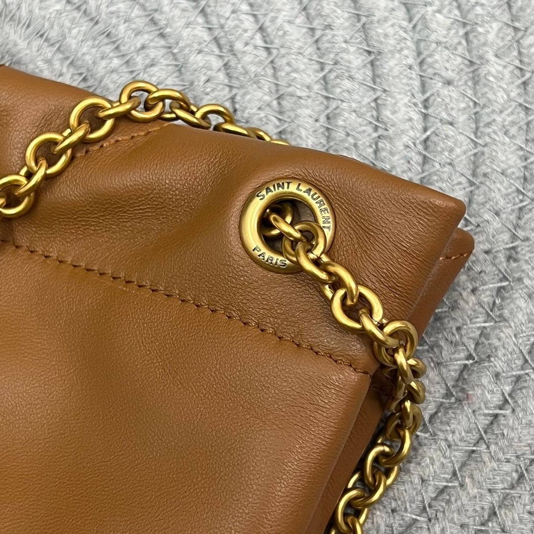 JAMIE POCHON 33 IN BRONZE BROWN LAMBSKIN GOLD HARDWARE mysite