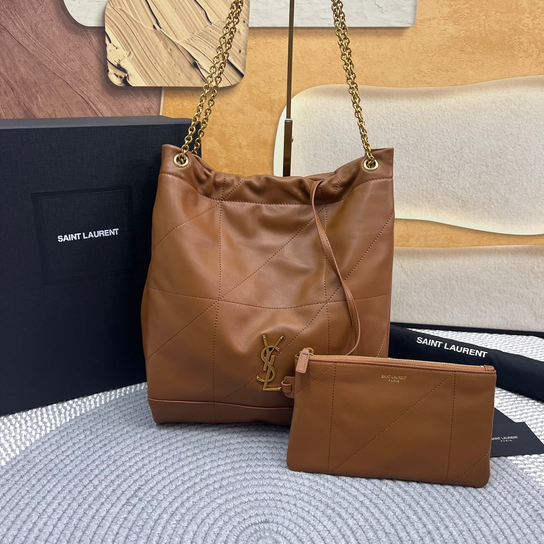 JAMIE POCHON 33 IN BRONZE BROWN LAMBSKIN GOLD HARDWARE mysite