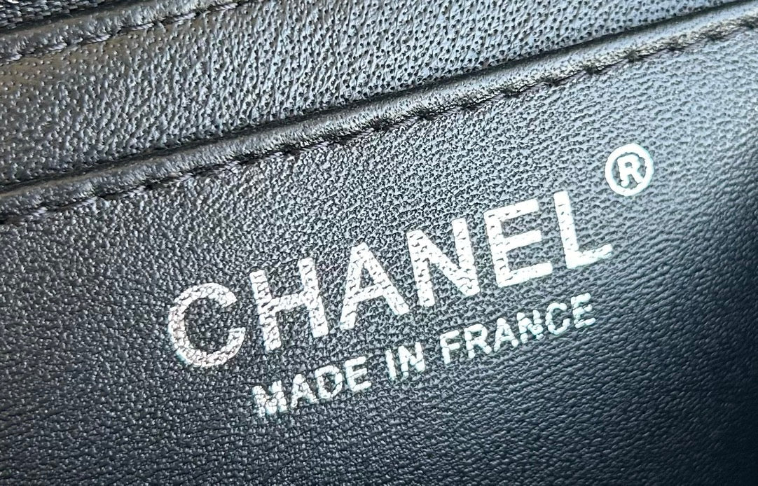 MINI FLAP BAG 20 IN LIGHT GRAY TWEED SILVER HARDWARE mysite