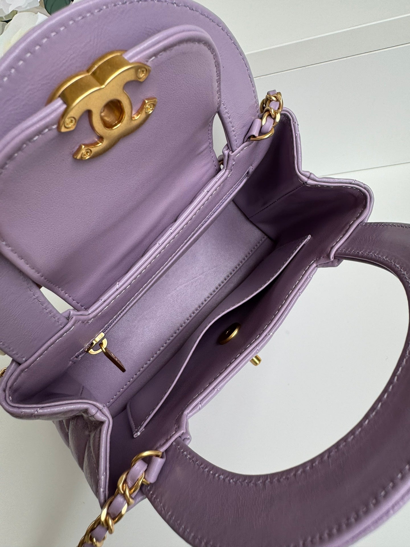 cc 24a nano 19cm kelly shopper bag violet lambskin mysite