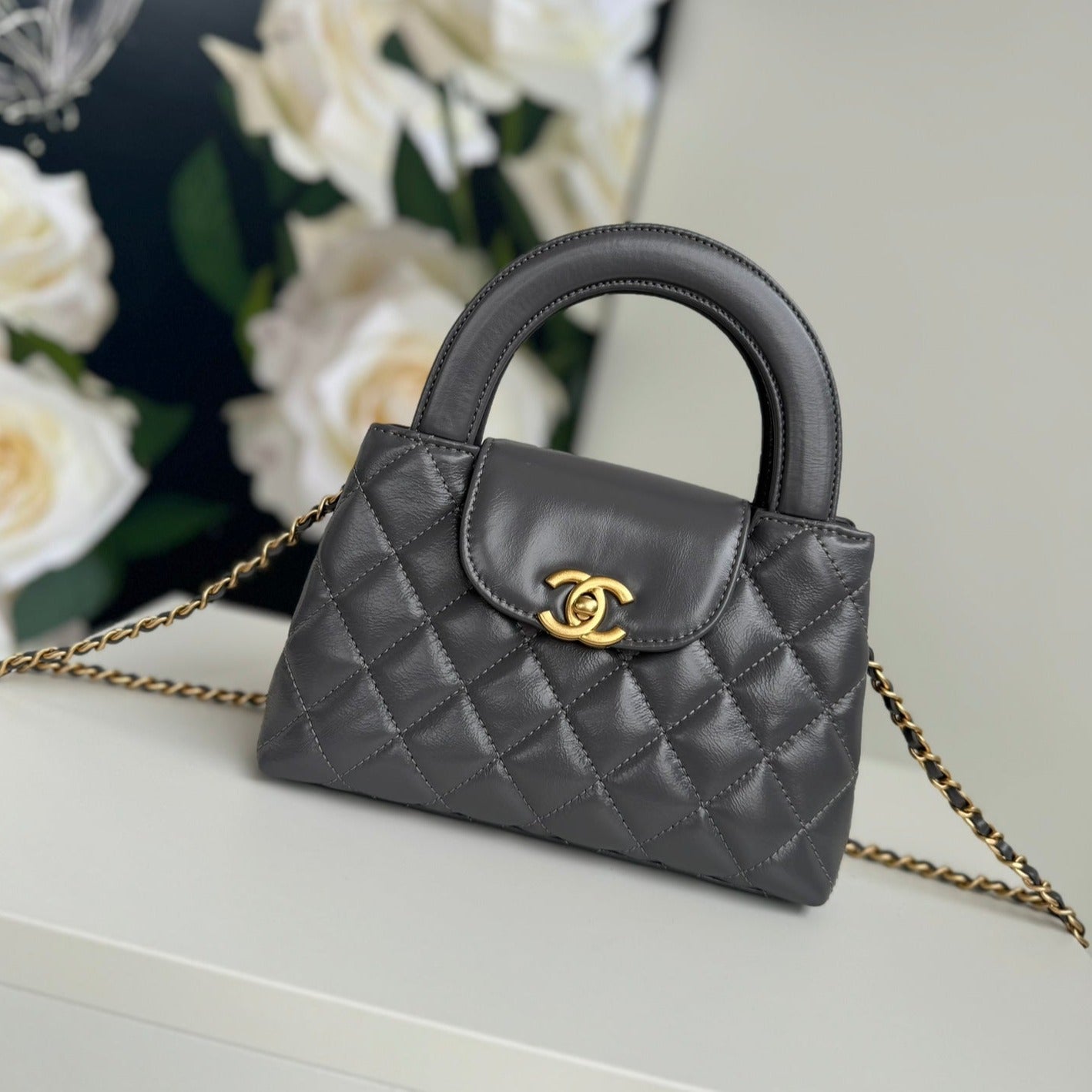 cc 24a nano 19cm kelly shopper bag smoke gray lambskin mysite