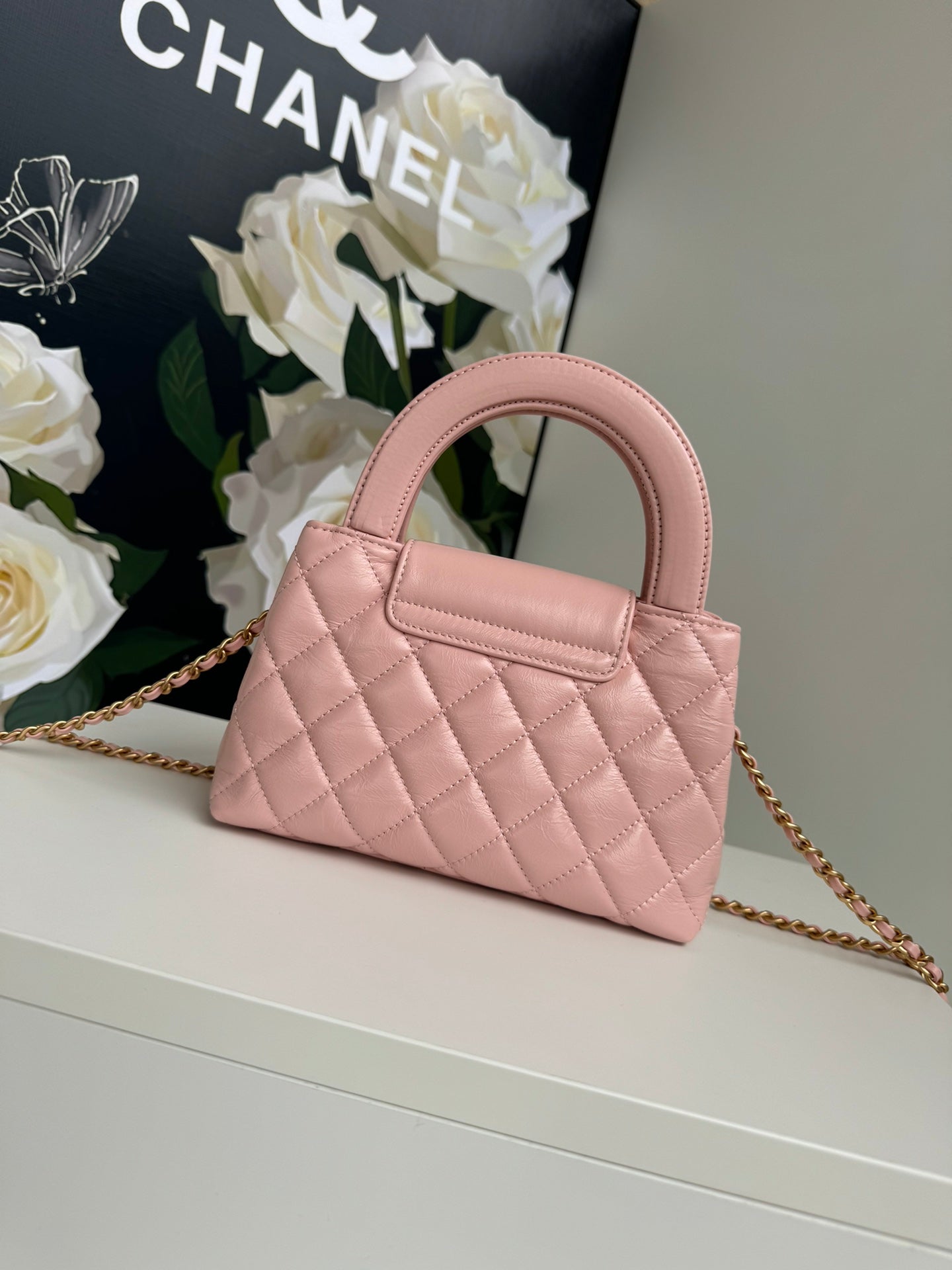 cc 24a nano 19cm kelly shopper bag pastel pink lambskin mysite