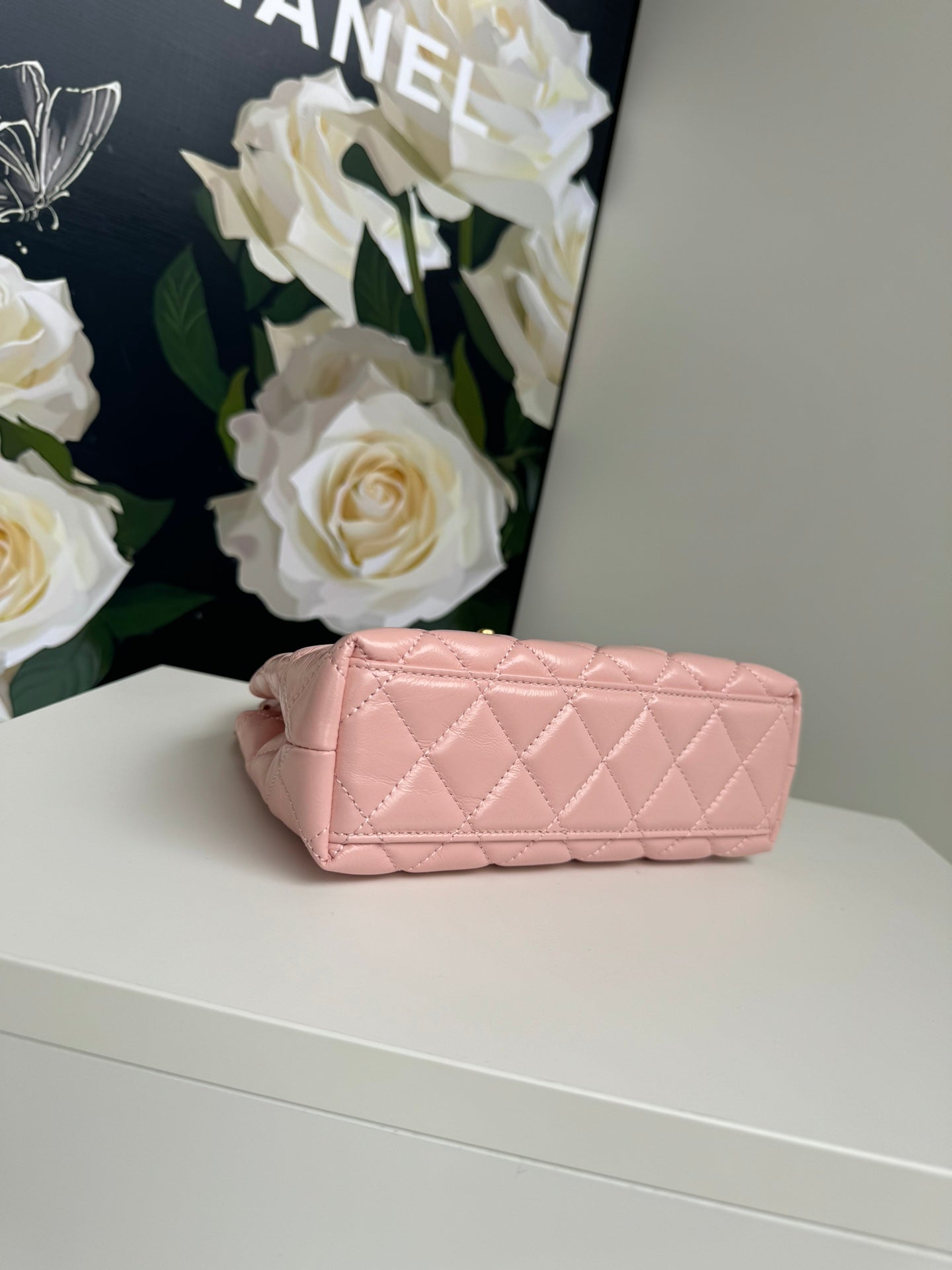 cc 24a nano 19cm kelly shopper bag pastel pink lambskin mysite