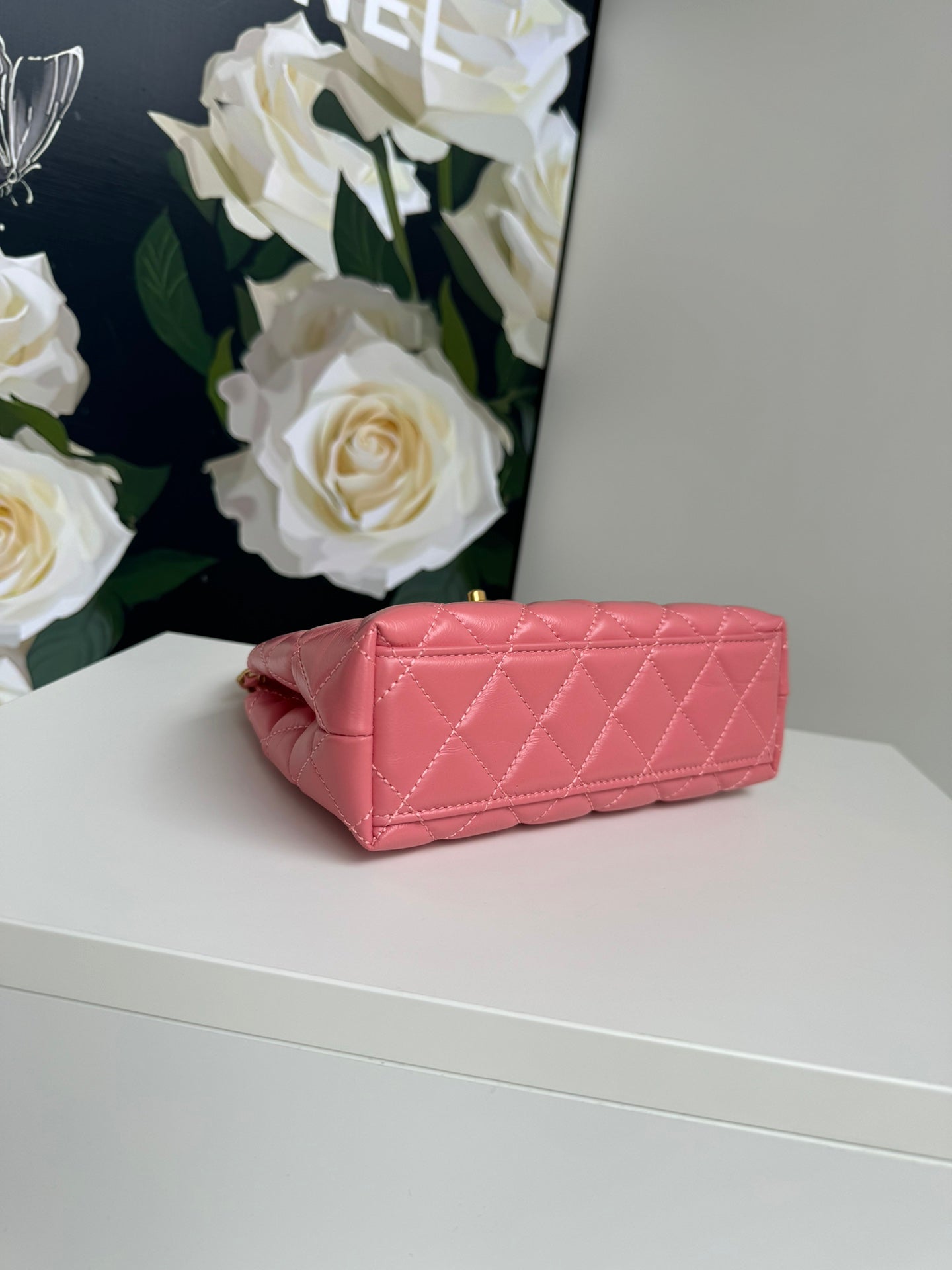 cc 24a nano 19cm kelly shopper bag hot pink lambskin mysite