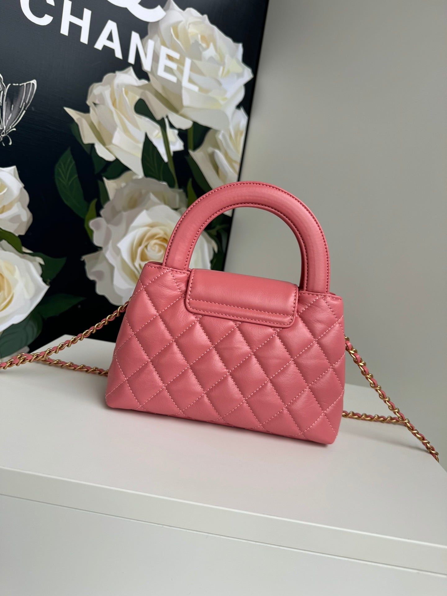 cc 24a nano 19cm kelly shopper bag hot pink lambskin mysite
