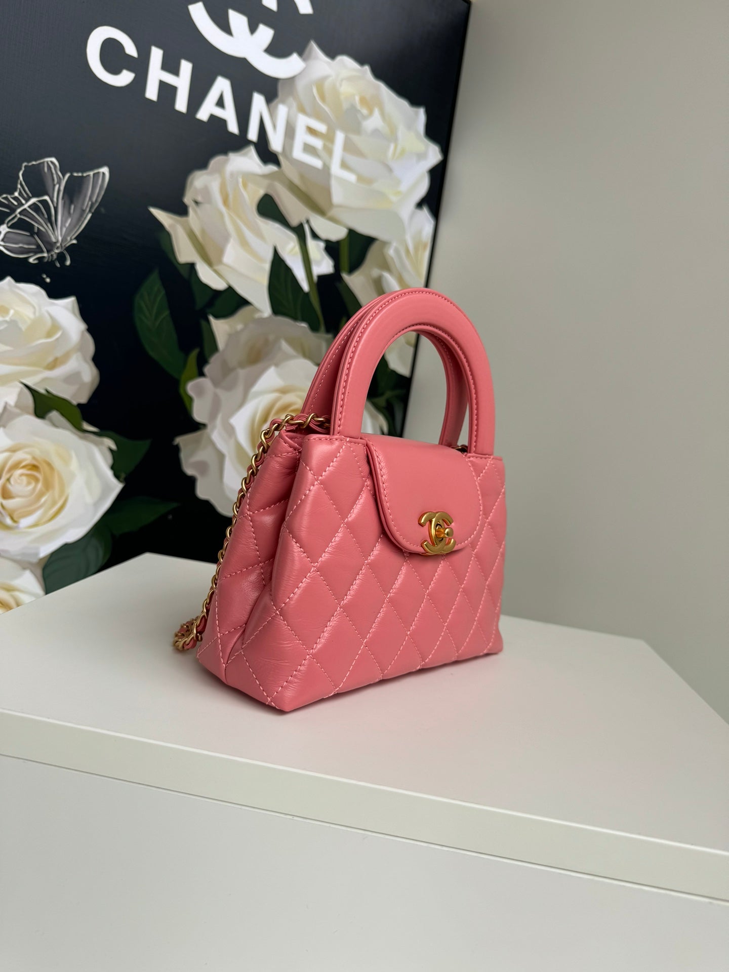 cc 24a nano 19cm kelly shopper bag hot pink lambskin mysite