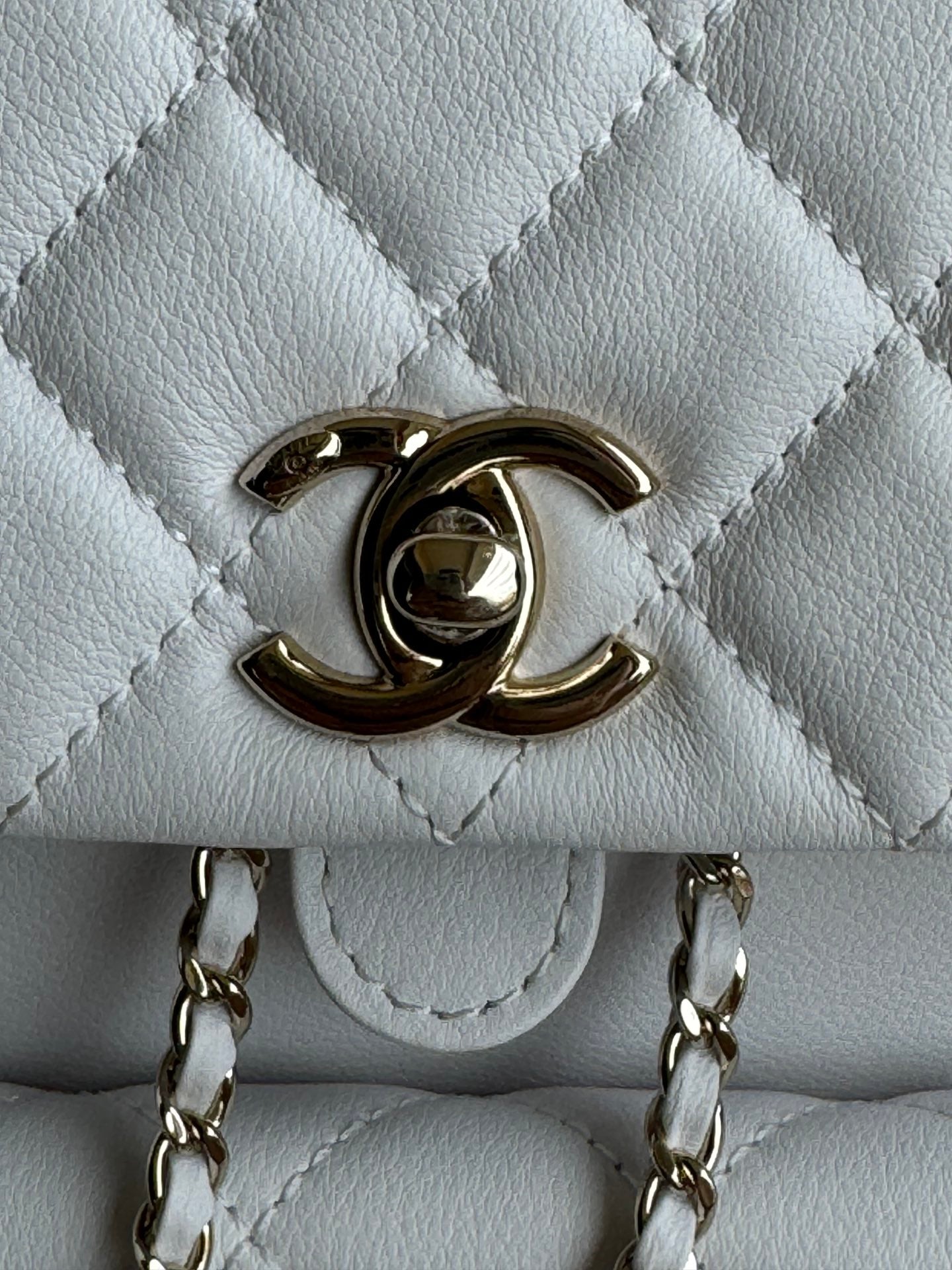 duma backpack 22cm white lambskin light gold hardware mysite