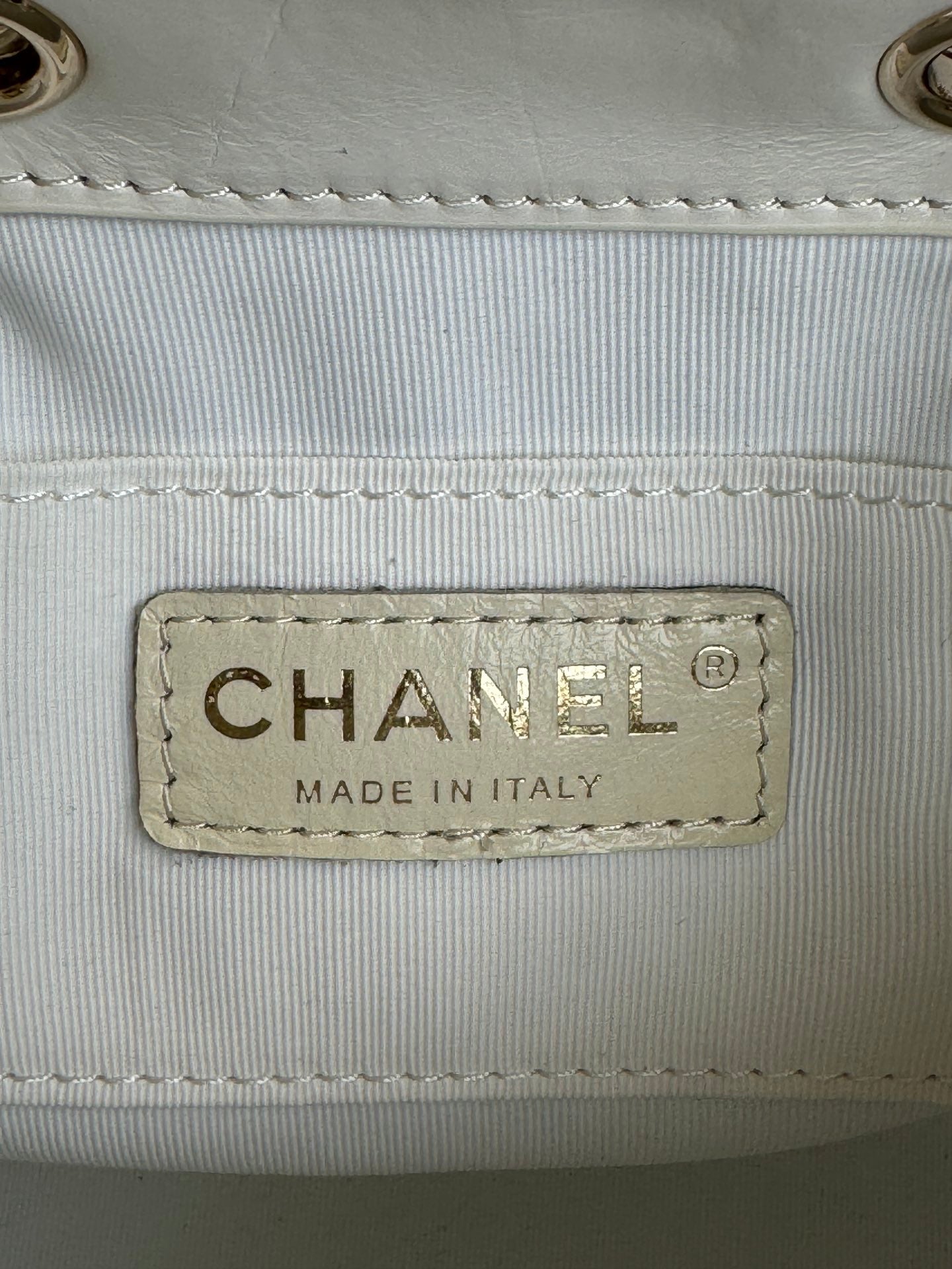 duma backpack 18cm white lambskin light gold hardware mysite