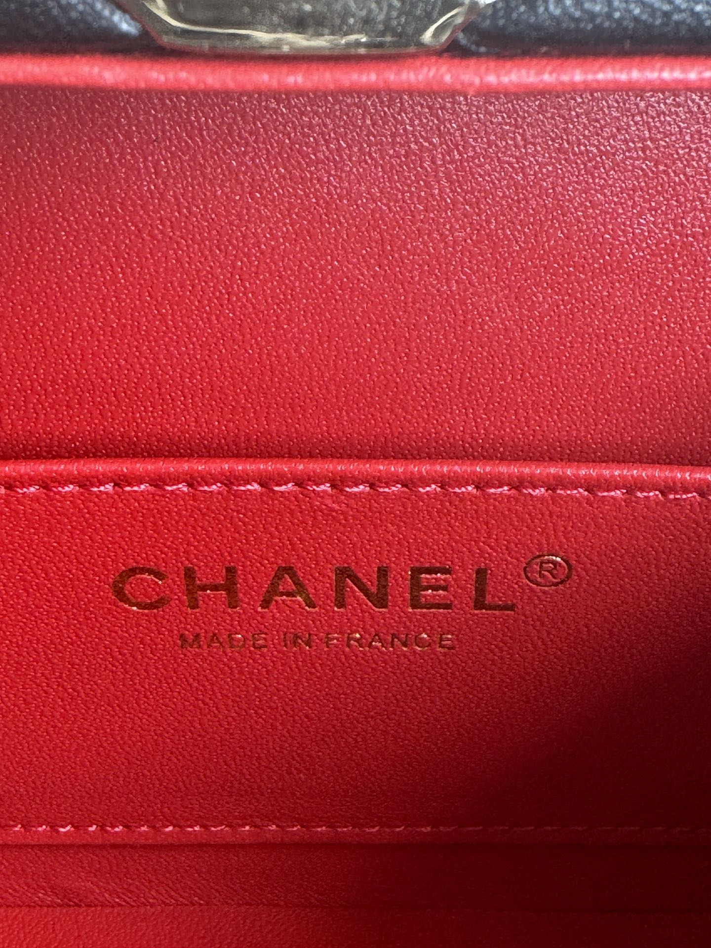 SMALL BOX BAG 18 IN BLACK LAMBSKIN GOLD HARDWARE mysite