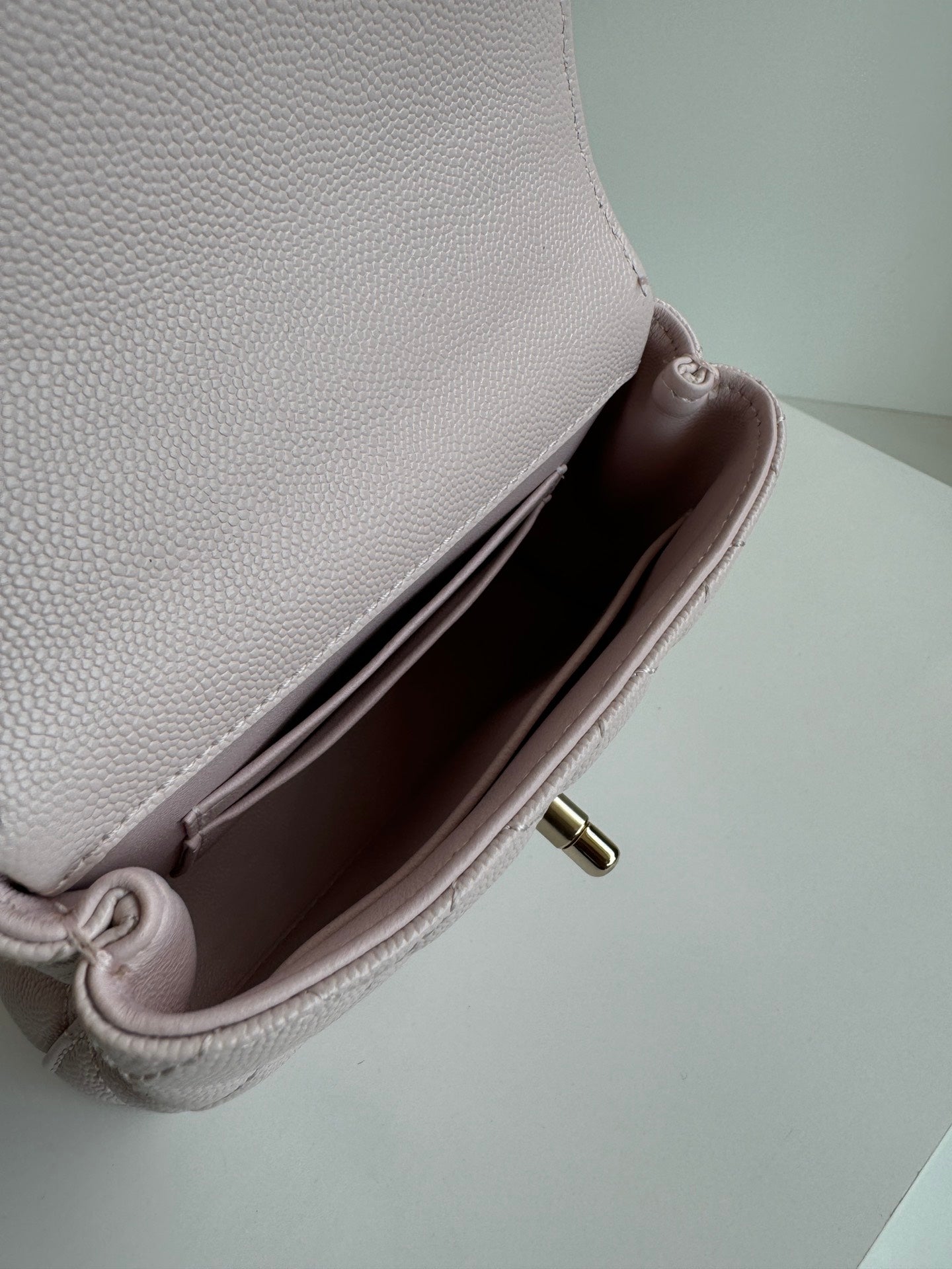 CC 24K Coco Handle Nano 14.5cm Light Pink Grained Calfskin Gold Hardware mysite