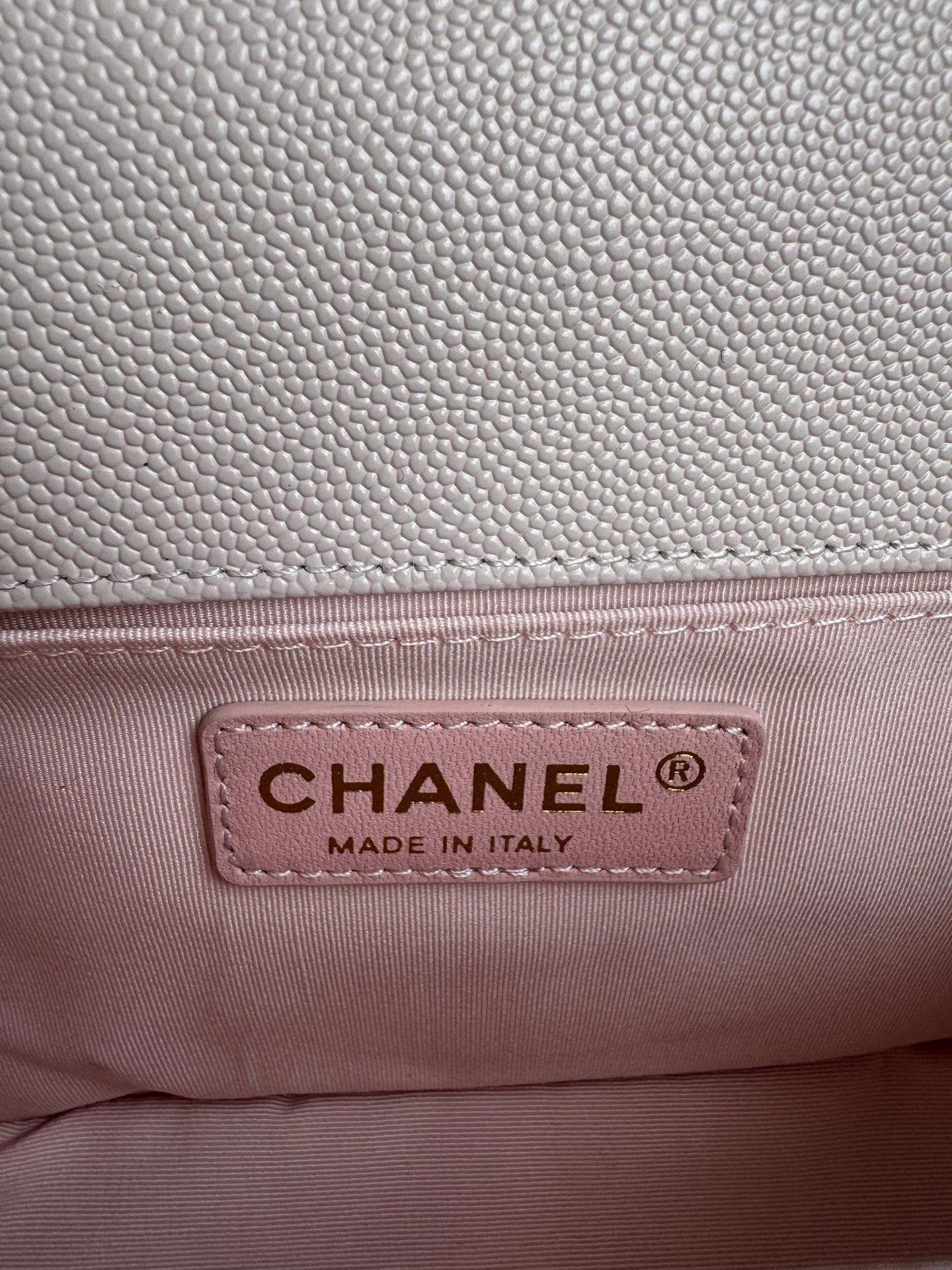 BOY BAG MEDIUM 25 IN PINK NUDE CALFSKIN WITH GOLD HARDWARE mysite