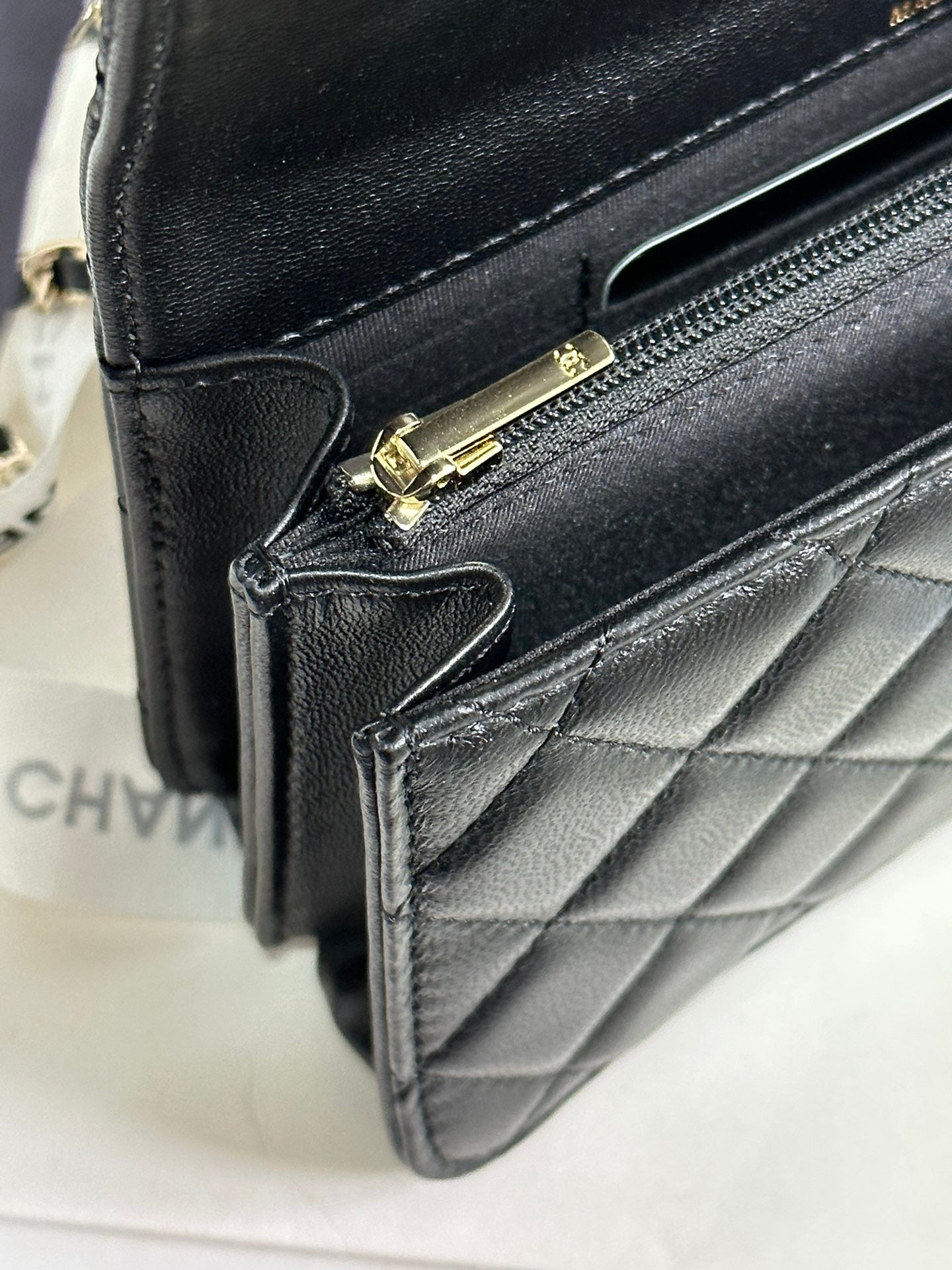 FLAP BAG 18 WITH HANDLE IN BLACK CALFSKIN GOLD HARDWARE mysite