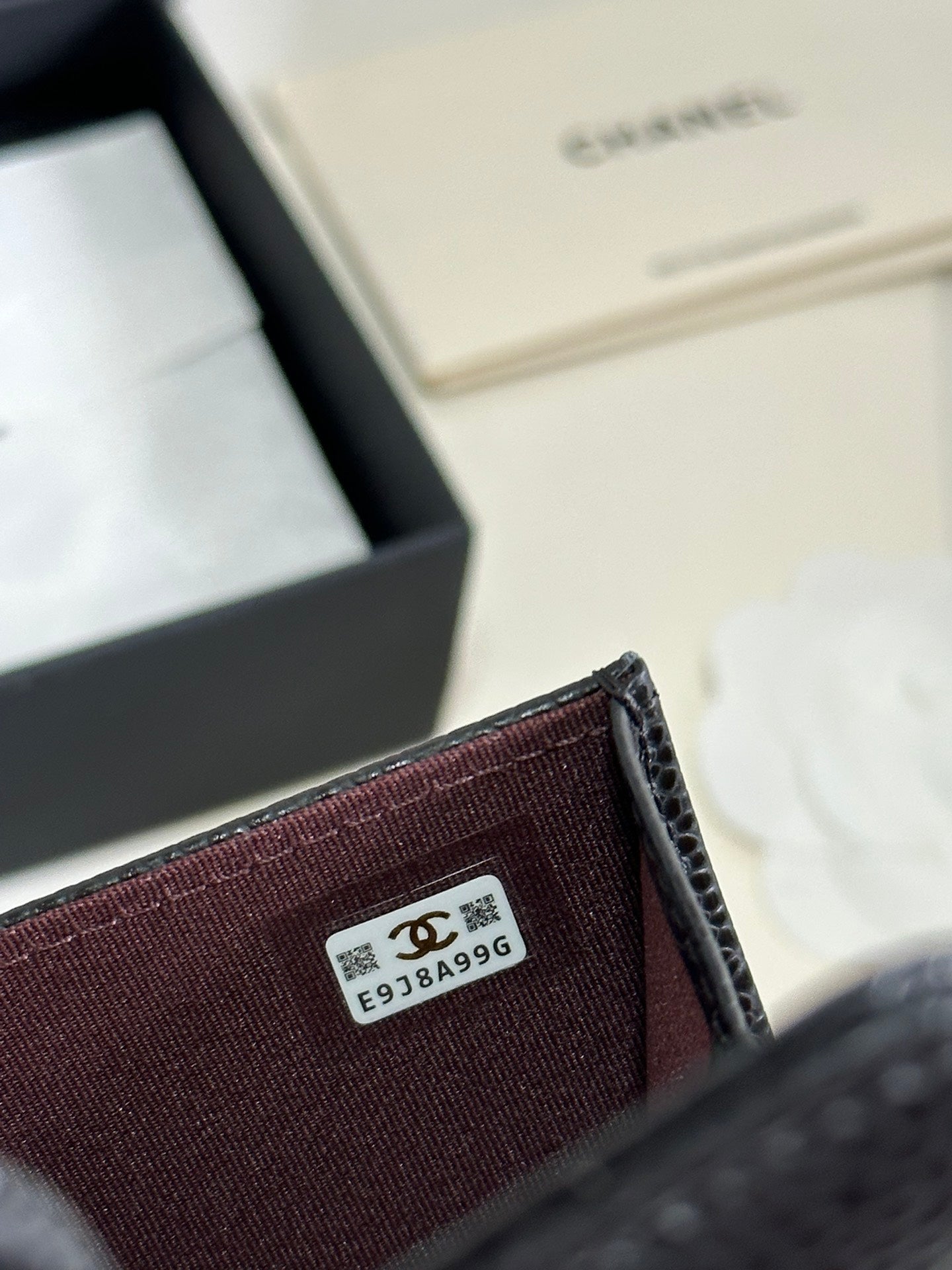 CC Classic Card Holder Black Caviar Cowhide Gold Buckle 243701 mysite