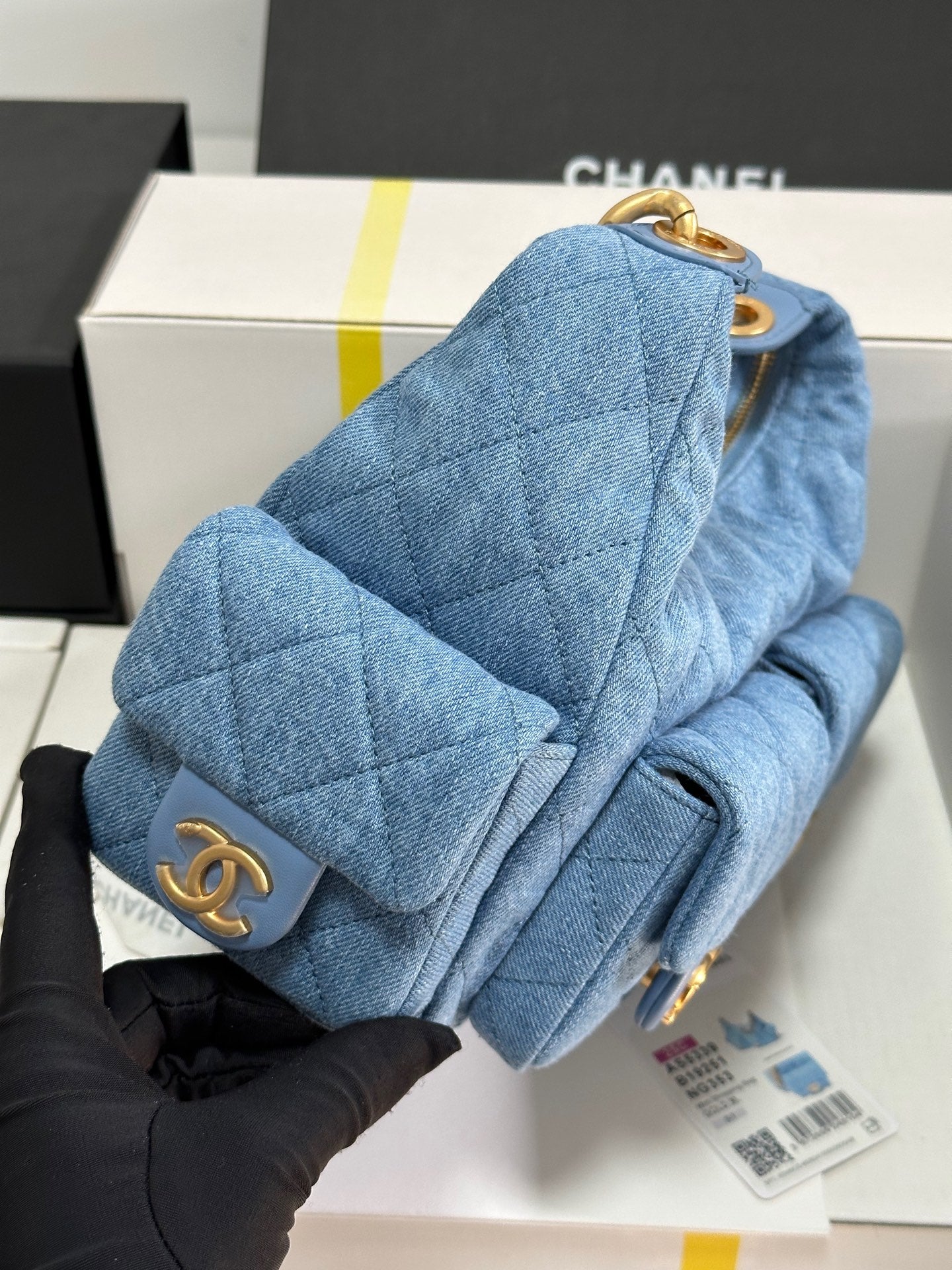 CC 25C Hobo 31cm Baby Blue Demin Gold Hardware 243565 mysite