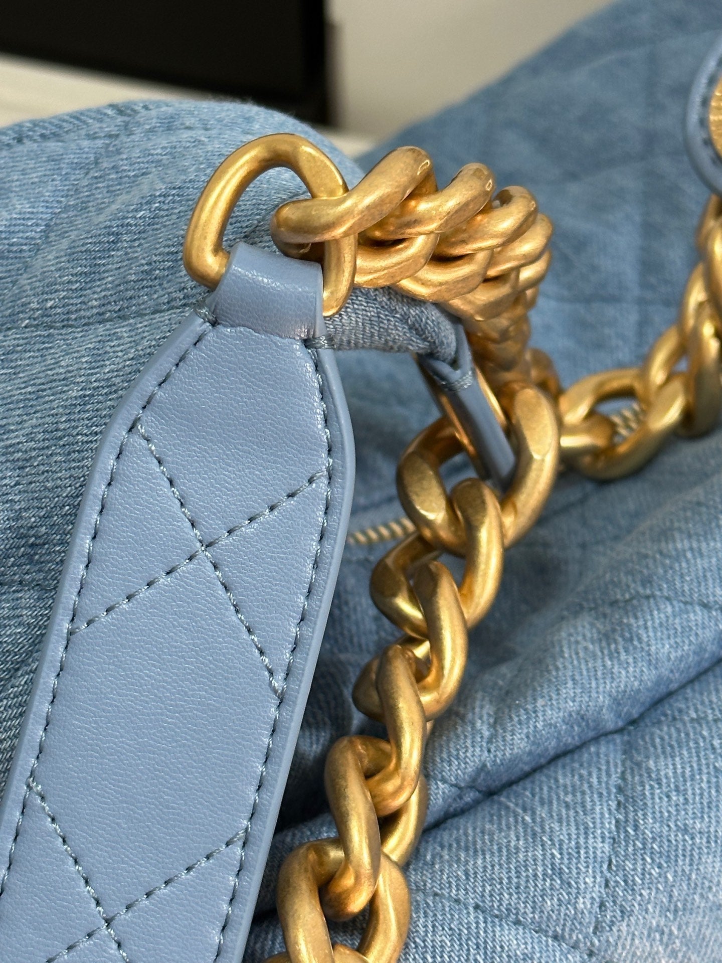 CC 25C Hobo 35cm Baby Blue Demin Gold Hardware 243567 mysite