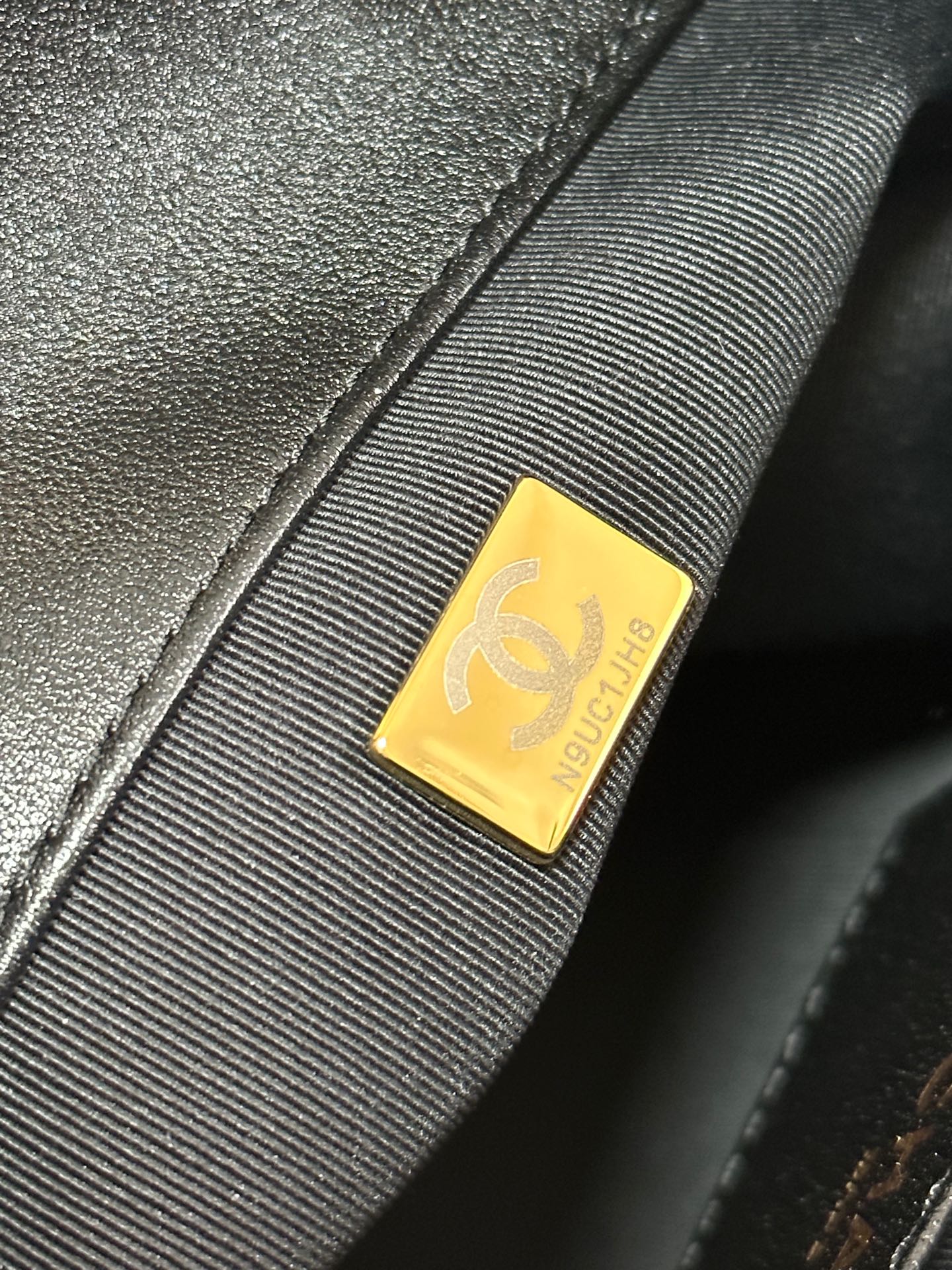 CC 25C Backpack 24.3cm Black Genuine Lambskin Gold Hardware243672 mysite