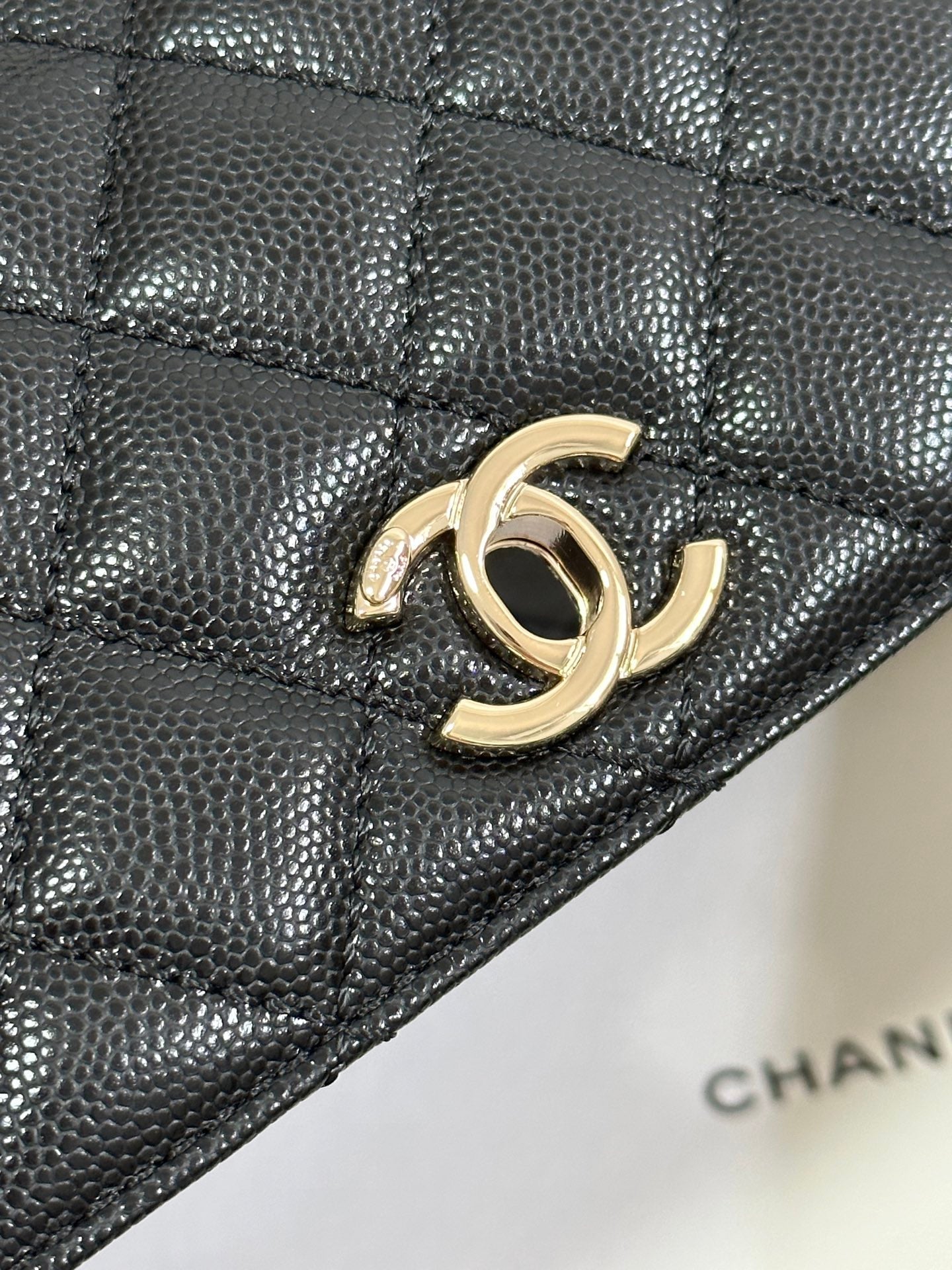 CC Coco Handle Flap Bag 24 Black Quilted Caviar Light Gold Hardware 243475 mysite