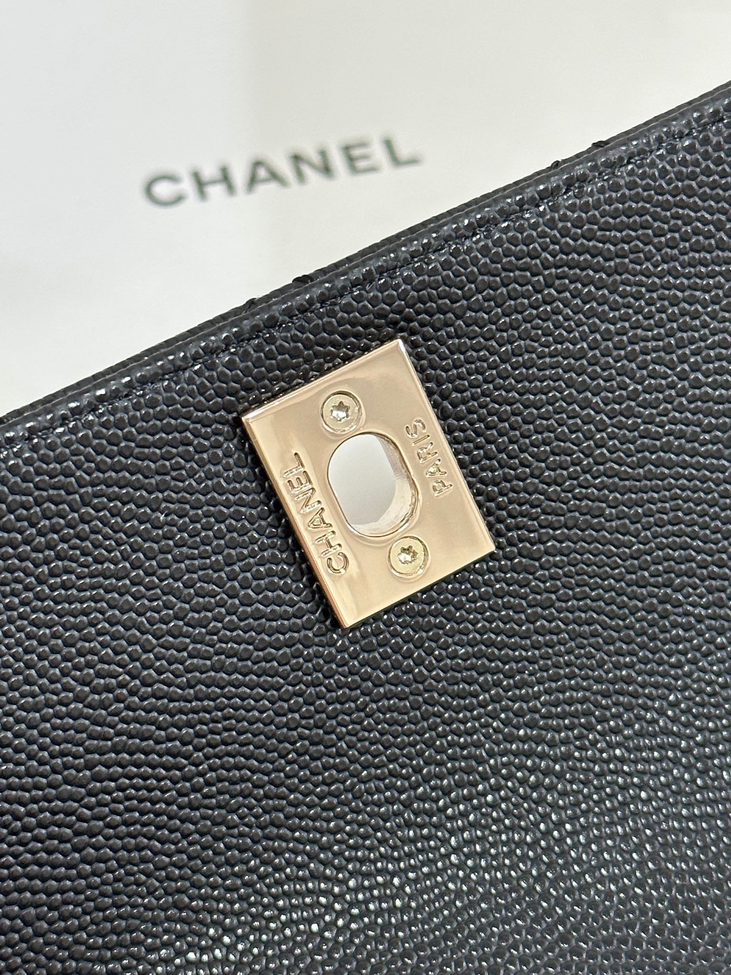 CC Coco Handle Flap Bag 24 Black Quilted Caviar Light Gold Hardware 243475 mysite