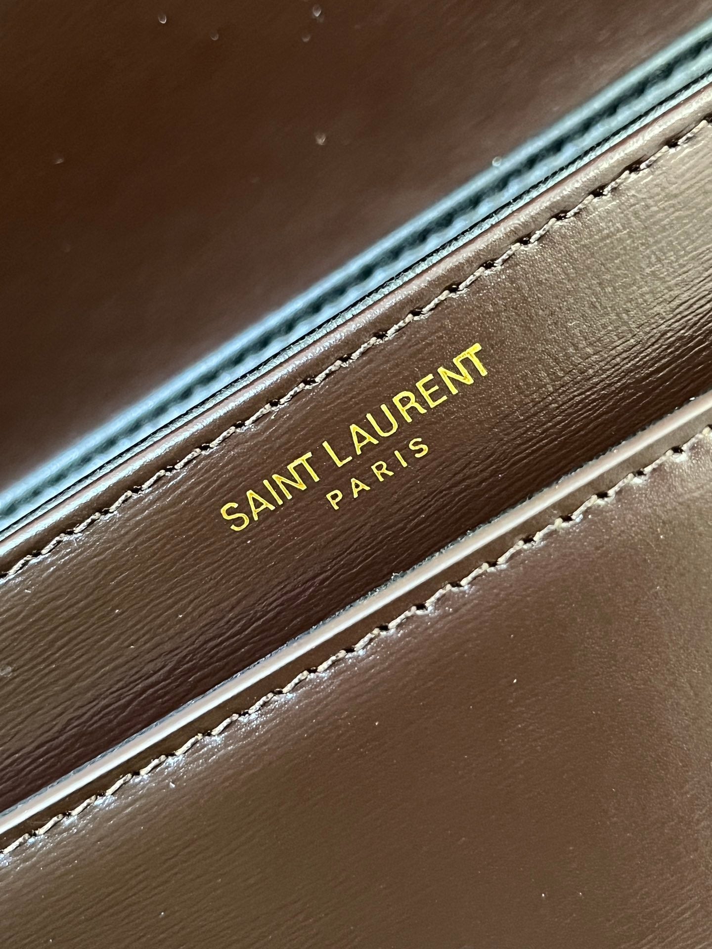 YSL Solferino Small Satchel Bag Brown Gold Calfskin 325451 mysite