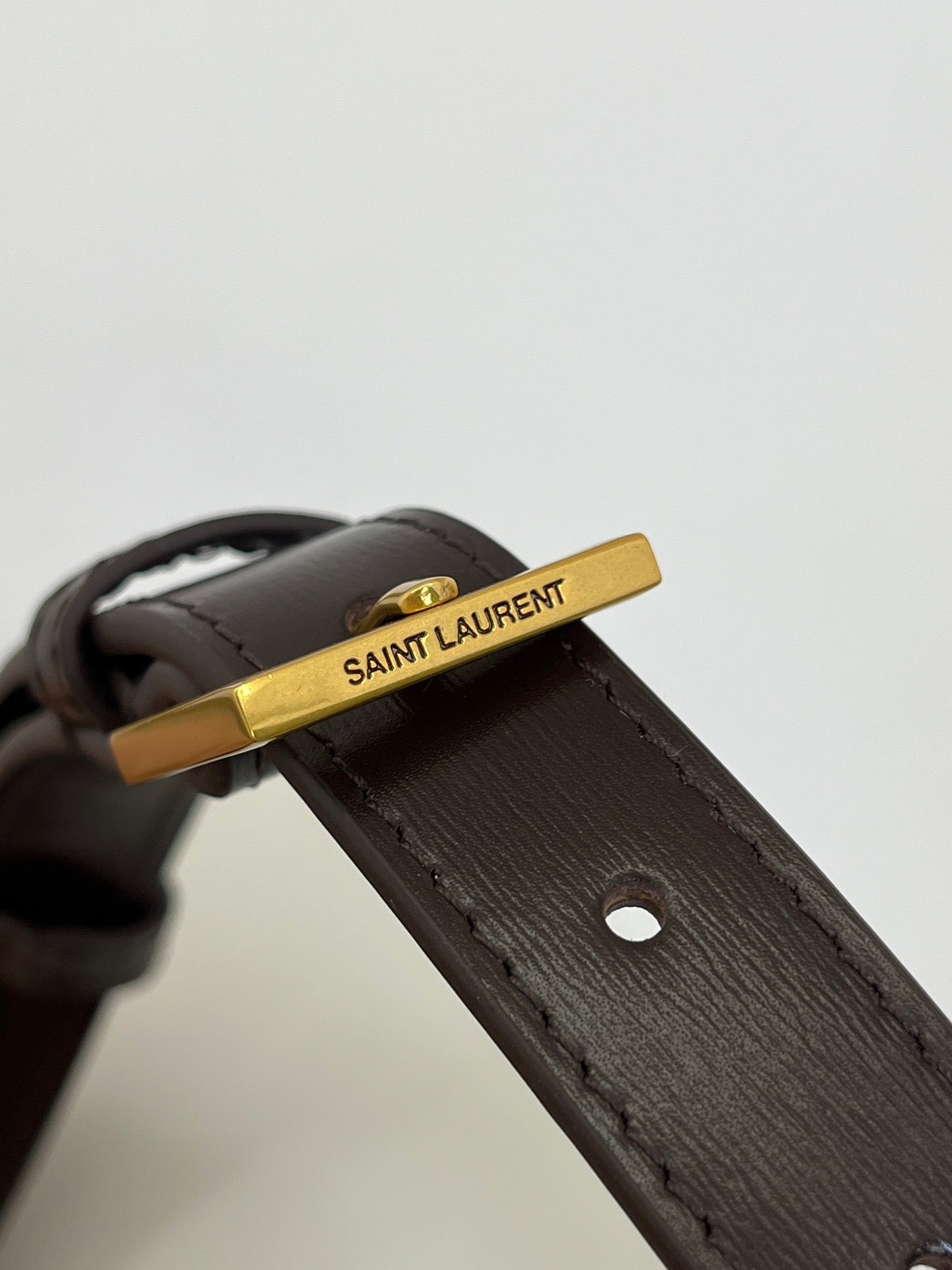 YSL Solferino Small Satchel Bag Brown Gold Calfskin 325451 mysite