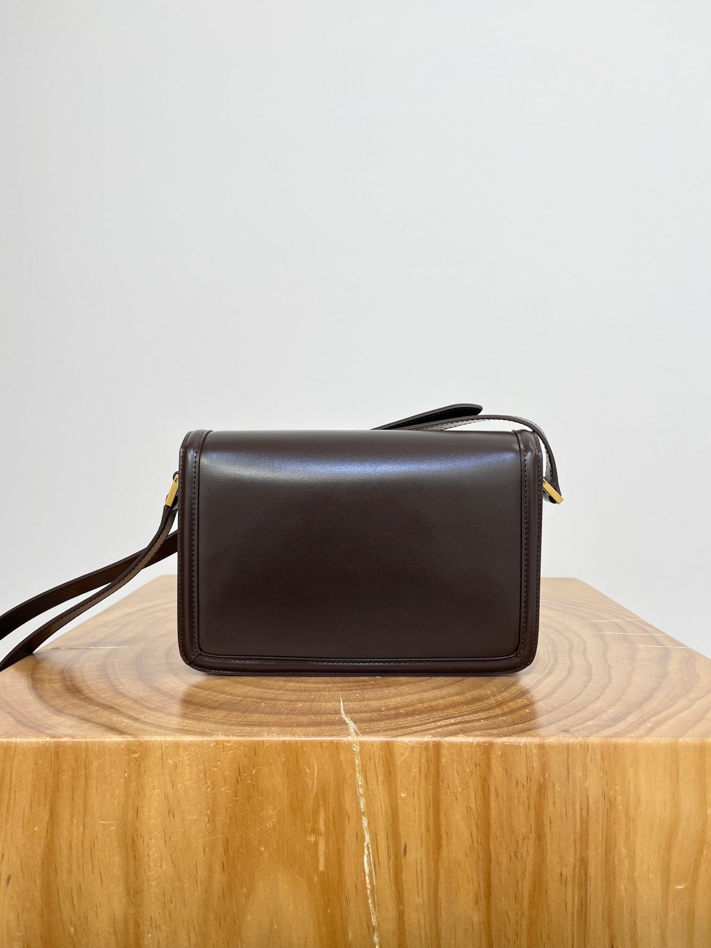 YSL Solferino Small Satchel Bag Brown Gold Calfskin 325451 mysite