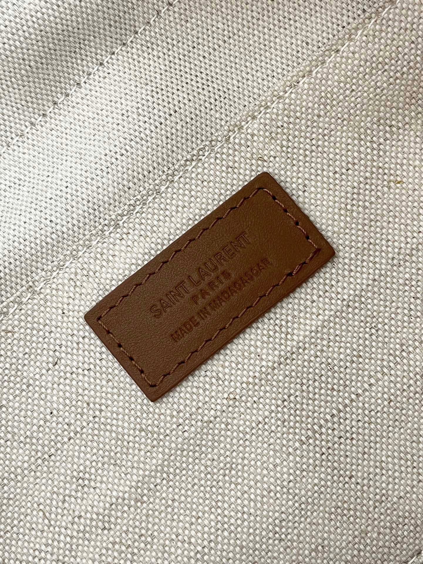 YSL Jamie Lucky Bag Beige Brown Raffia 339402 mysite