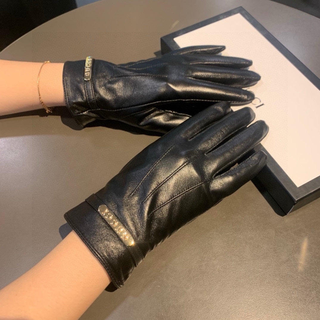 TOUCHSCREEN LAMBSKIN GLOVES BLACK 456312 mysite