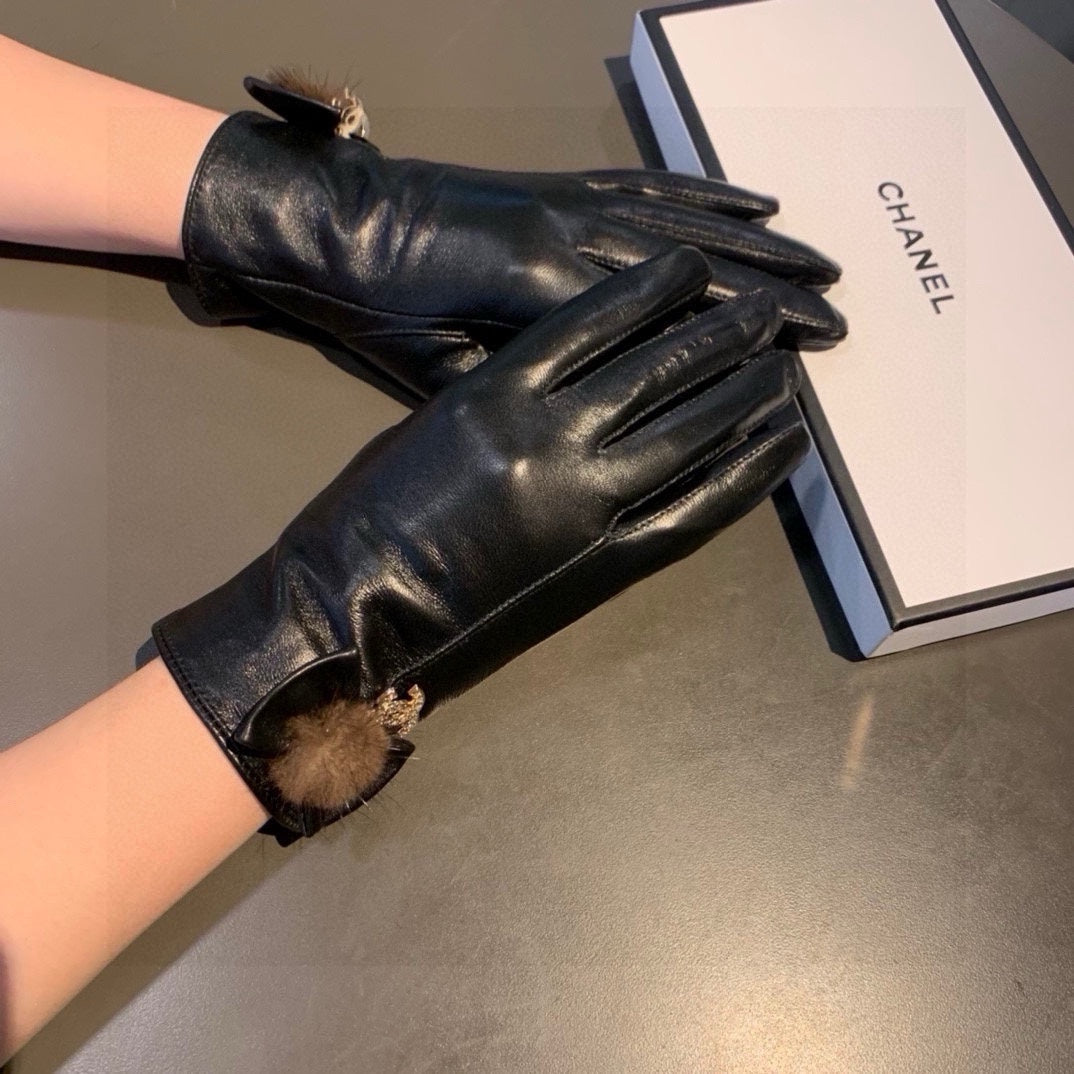 GLOVES IN BLACK LAMBSKIN 456328 mysite