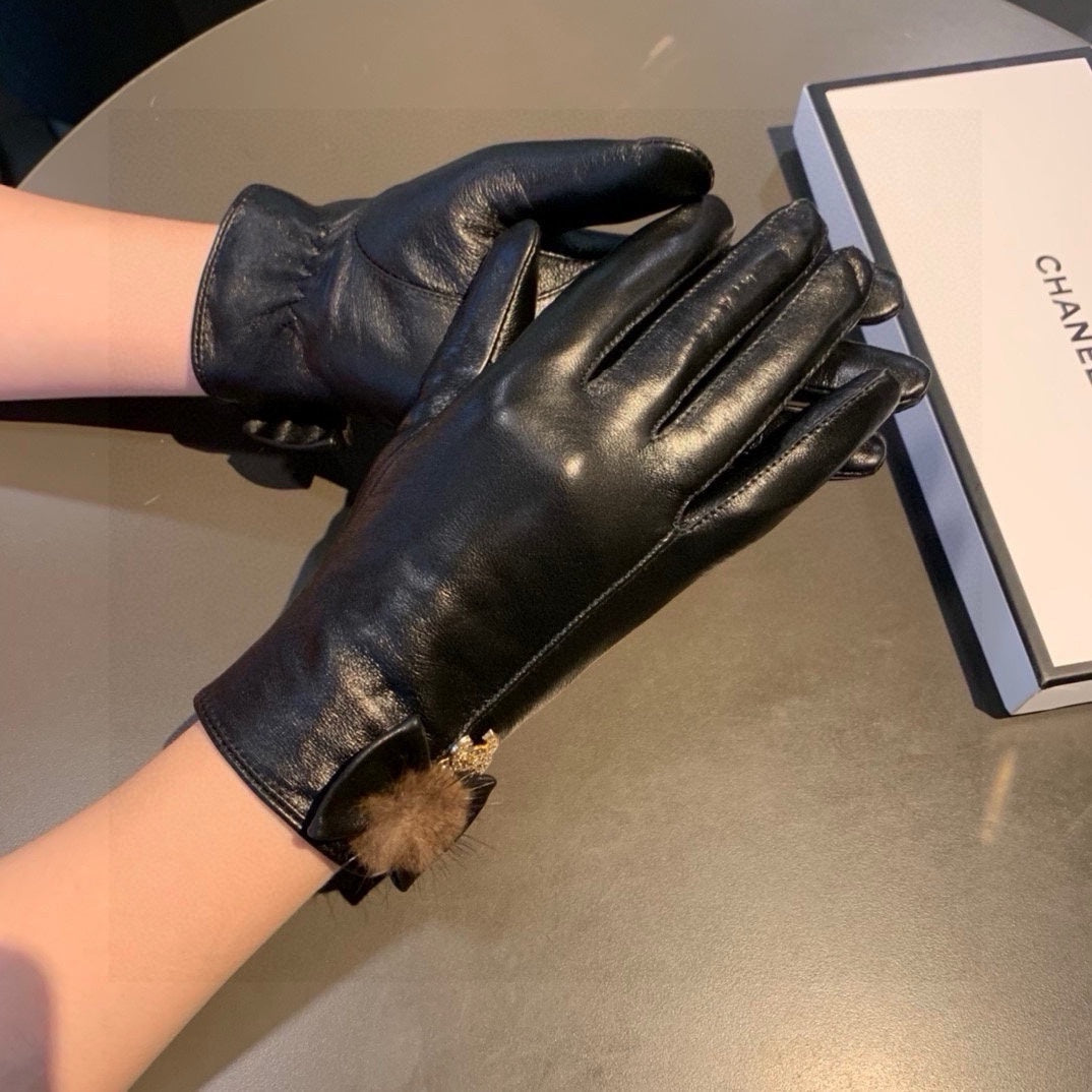 GLOVES IN BLACK LAMBSKIN 456328 mysite