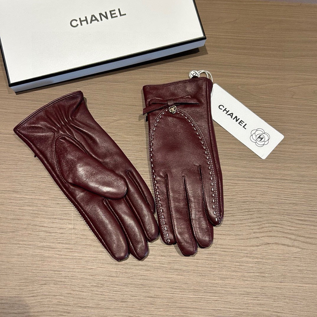GLOVES IN SANGRIA RED LAMBSKIN 456335 mysite