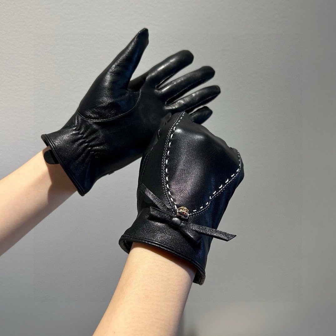 GLOVES IN BLACK LAMBSKIN 456336 mysite