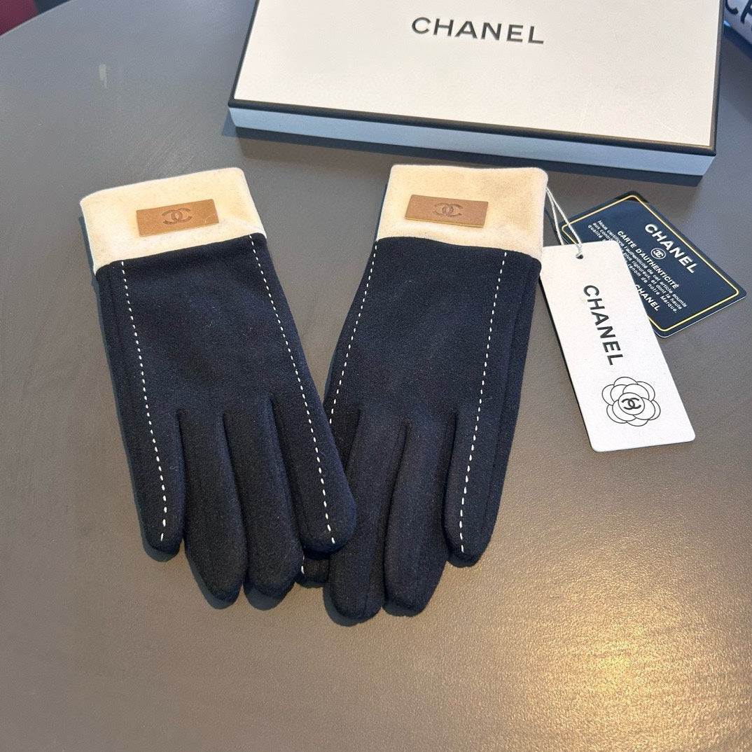 GLOVES IN BLACK WOOL 462254 mysite