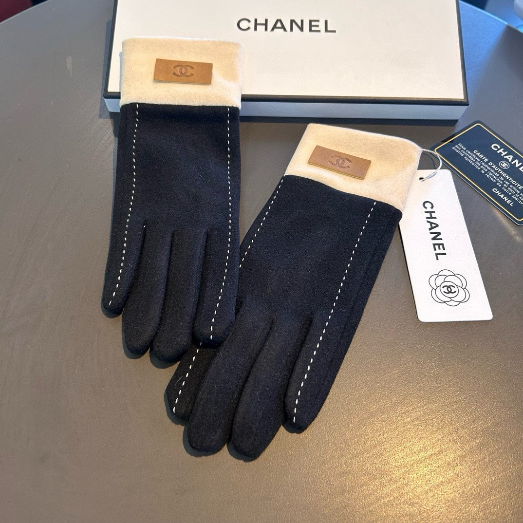 GLOVES IN BLACK WOOL 462254 mysite