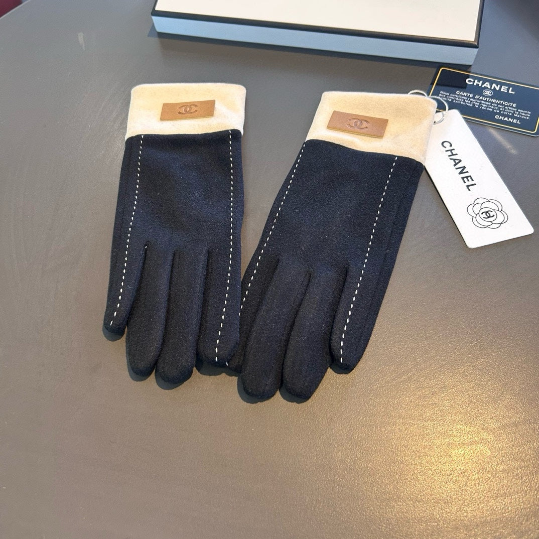 GLOVES IN BLACK WOOL 462254 mysite