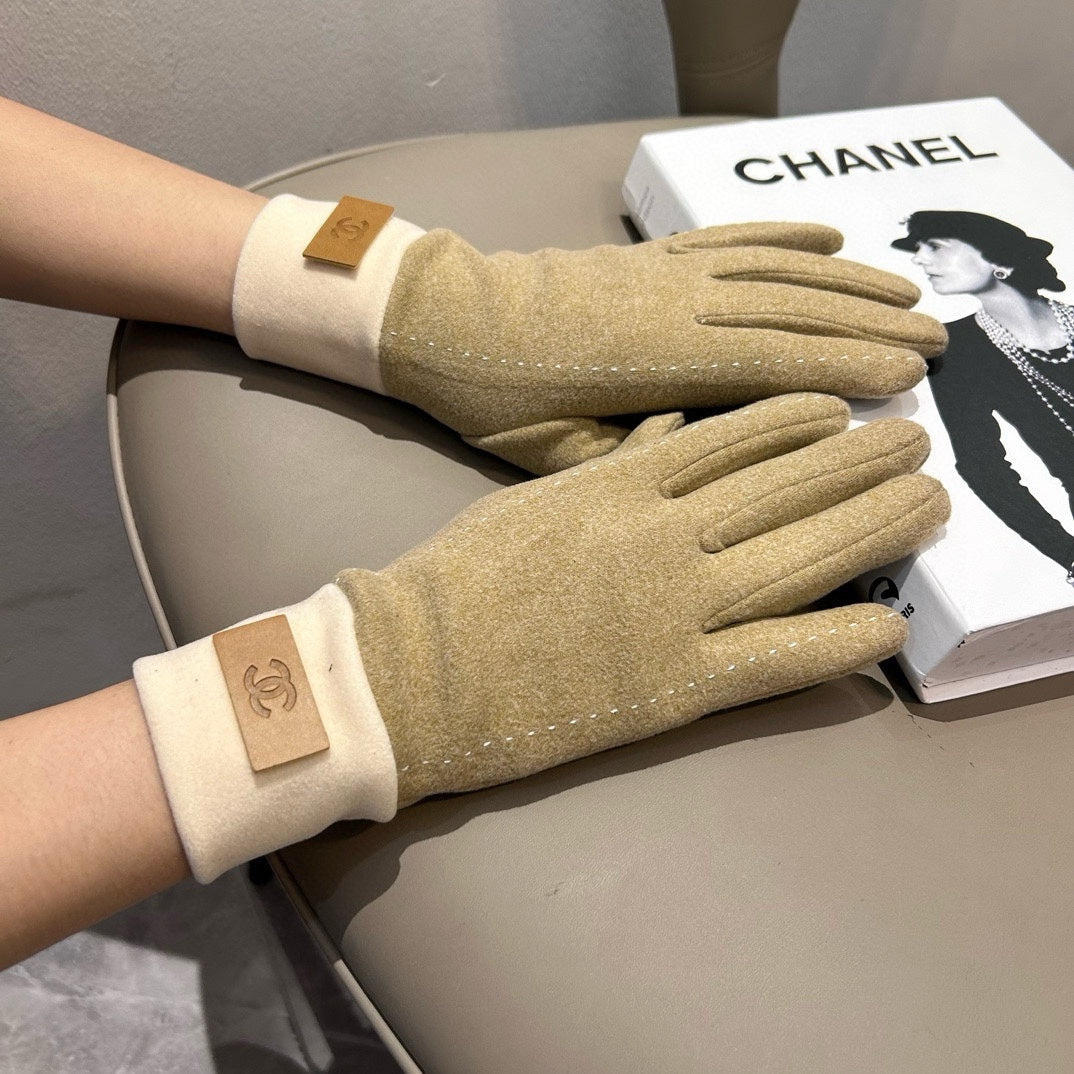 GLOVES IN TORTILLA BROWN WOOL 462255 mysite