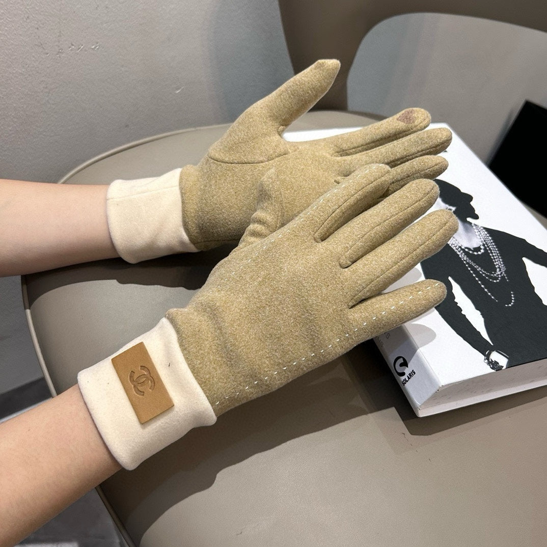 GLOVES IN TORTILLA BROWN WOOL 462255 mysite