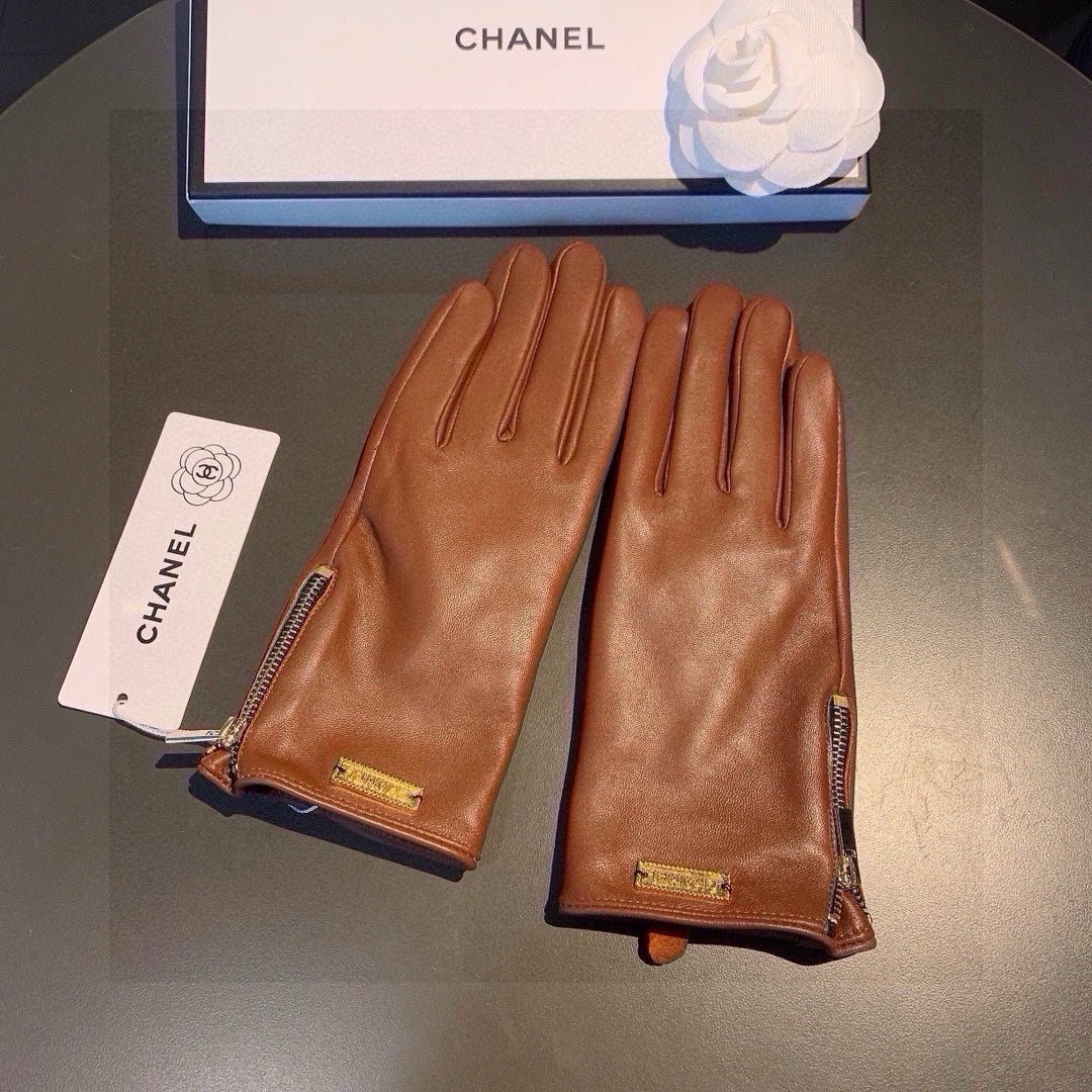 TOUCHSCREEN GLOVES IN BRONZE BROWN LAMBSKIN WITH GOLD LOGO 462270 mysite