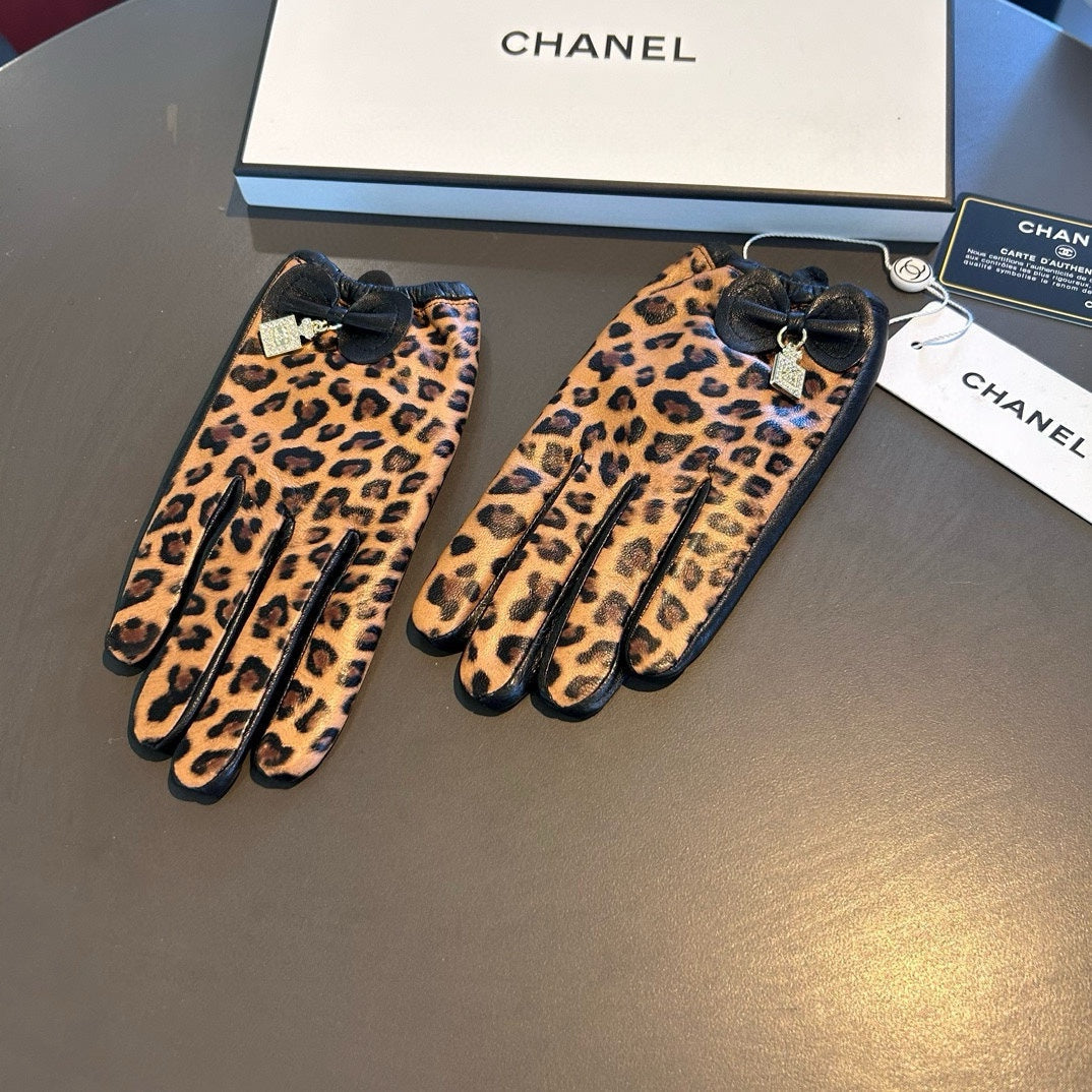 GLOVES IN PERU BROWN MONOGRAM LAMBSKIN 465005 mysite