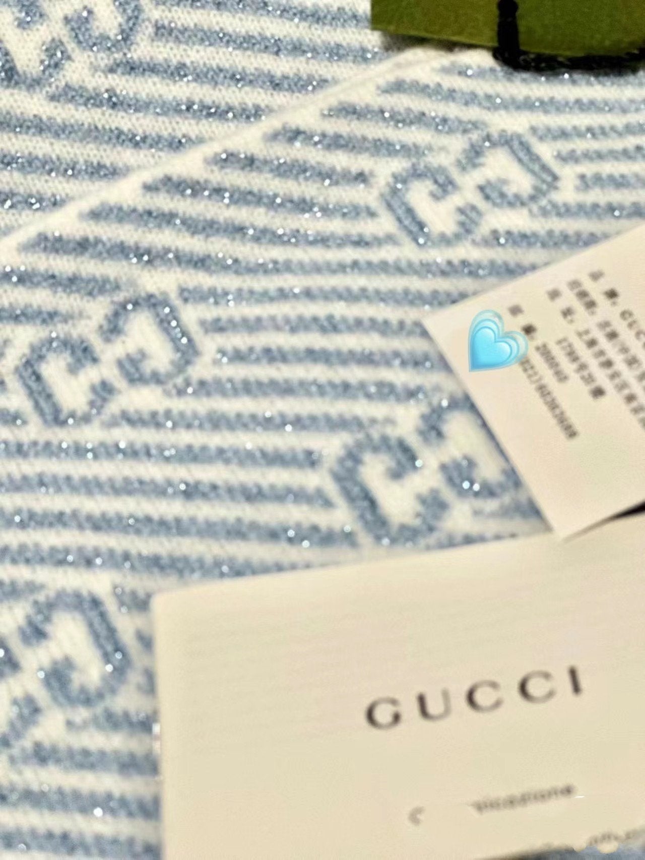 SCARF 195 CM IN SAPPHIRE BLUE WOOL 401496 mysite