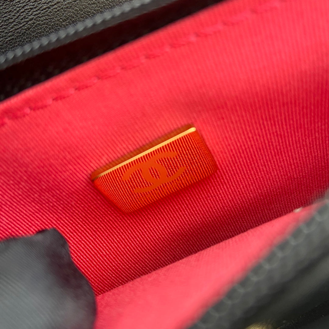 CC 19 Woc 19cm Black Calfskin Gold Hardware mysite